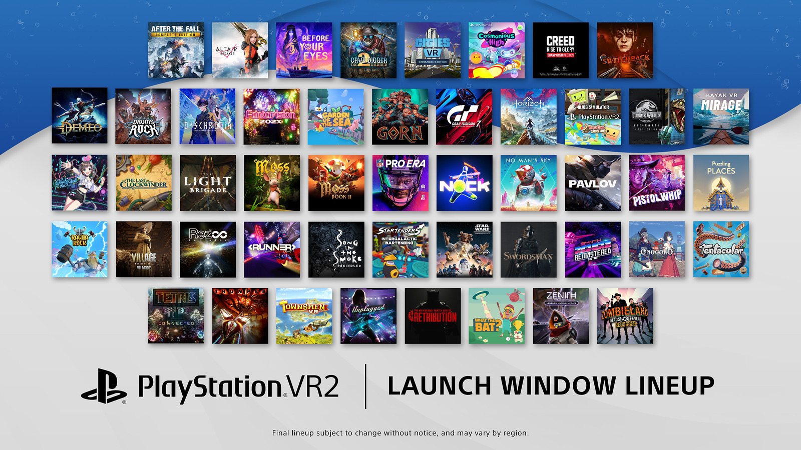 playstation vr2 launch window lineup