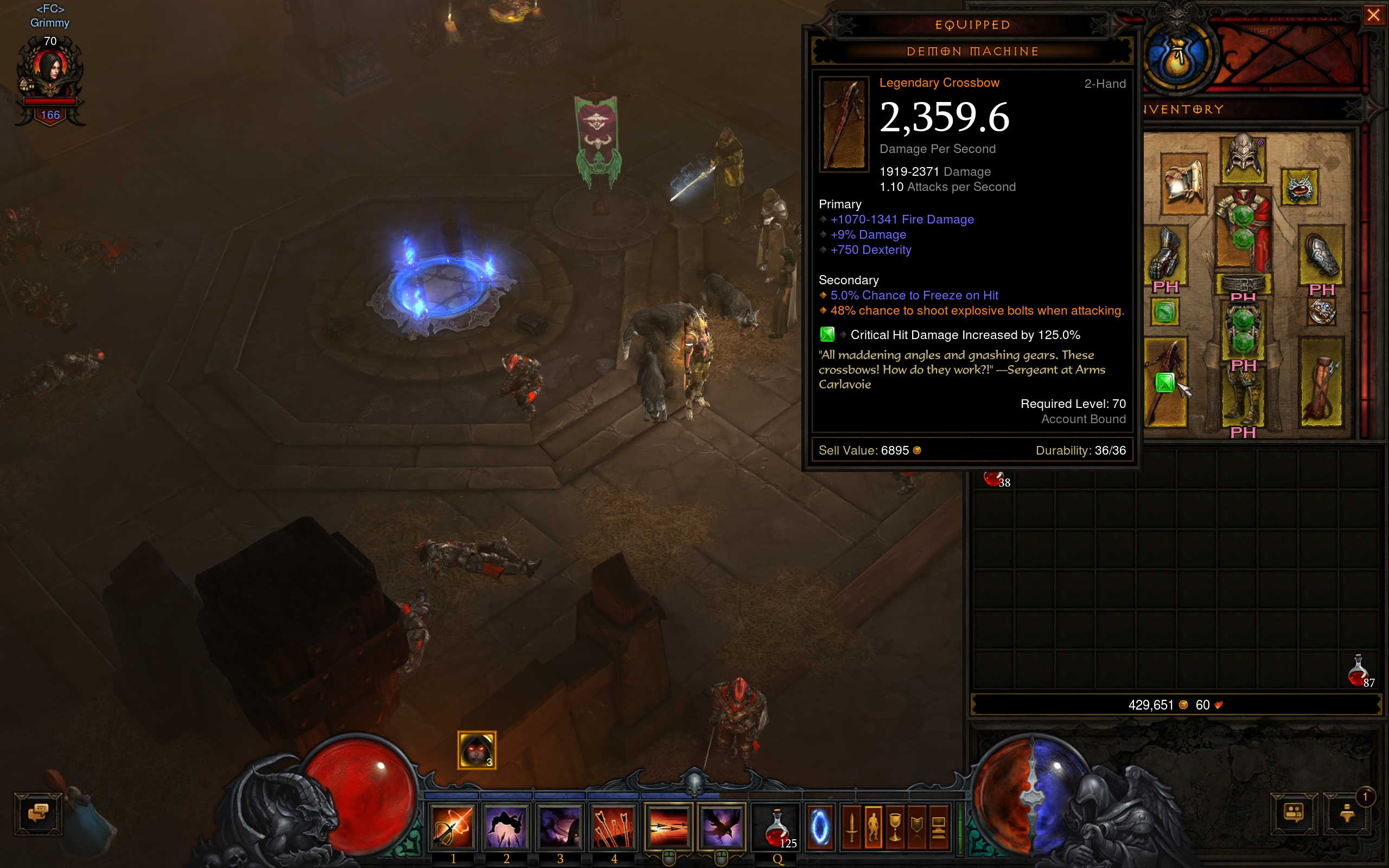 reaper of souls dh and barb builds full cleared