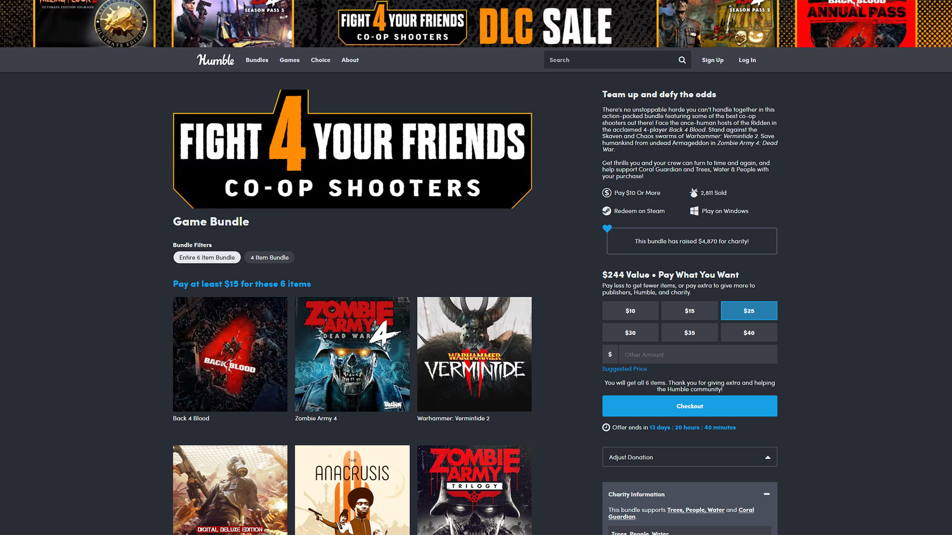 Fight 4 Your Friends Co-op Shooters Humble Bundle