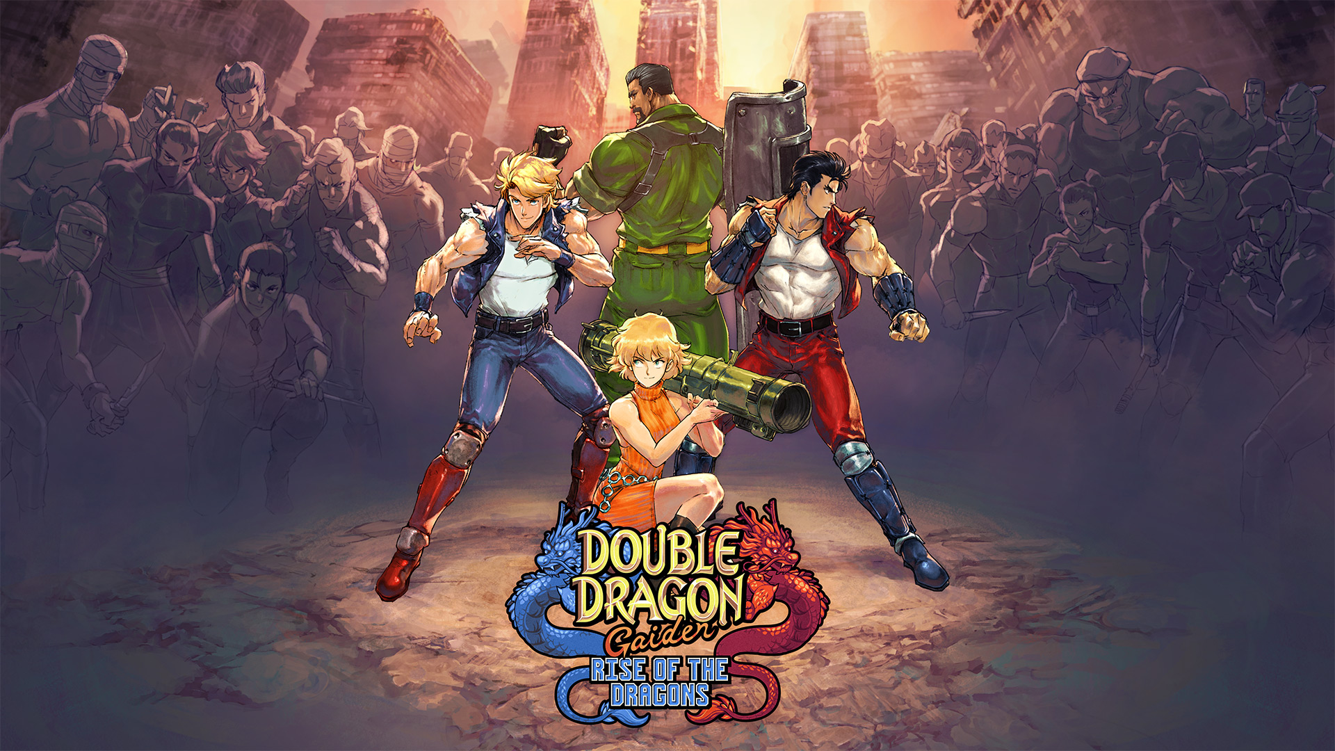 Double Dragon Gaiden: Rise of the Dragons key art