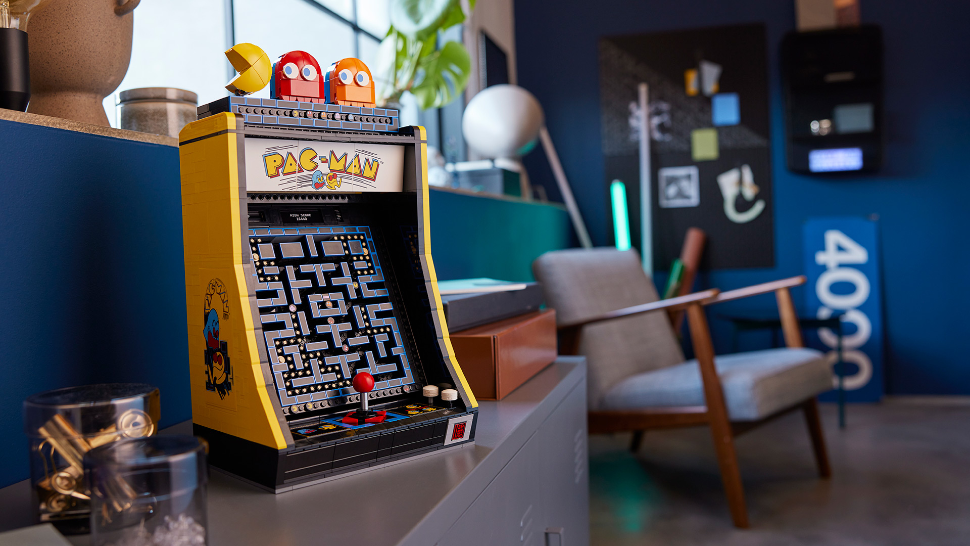 The LEGO PAC-MAN Arcade set will be available to the public June 4, 2023