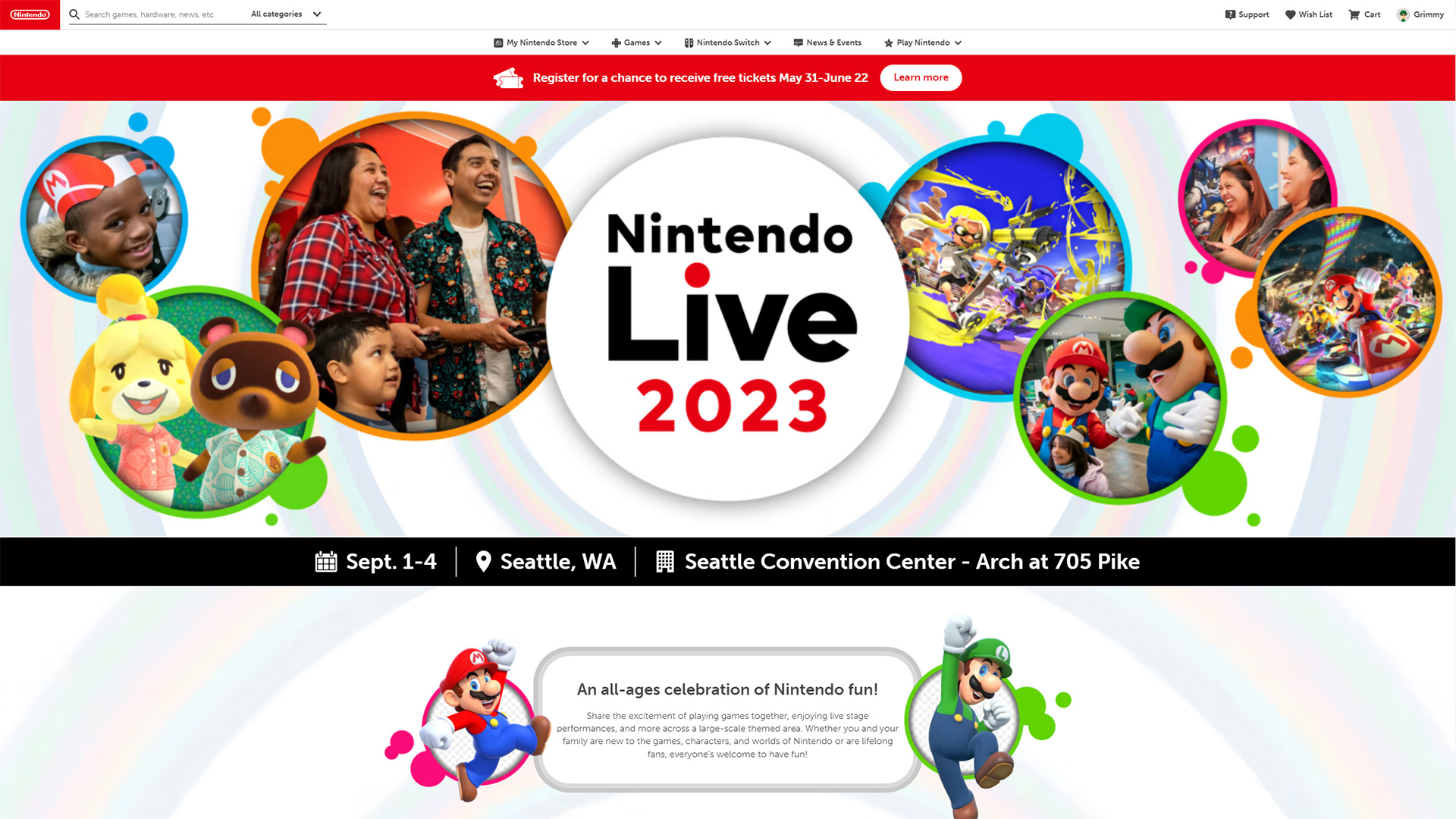Nintendo Live 2023 Details
