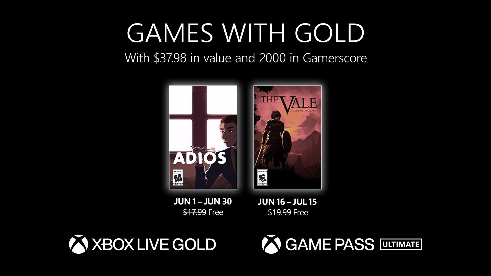 Xbox Games with Gold June 2023 Lineup FullCleared