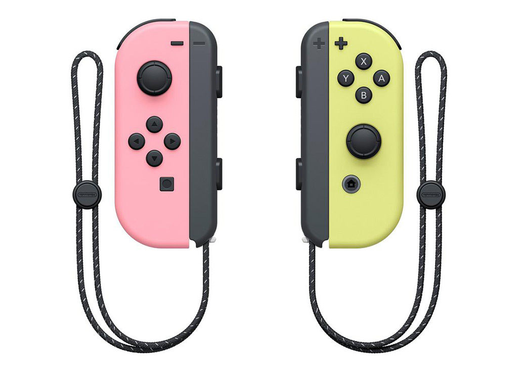 Nintendo Switch Pastel Pink / Pastel Yellow Joy-Con Controllers