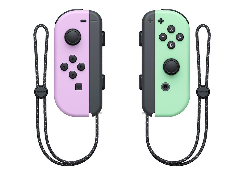 Nintendo Switch Pastel Purple / Pastel Green Joy-Con Controllers