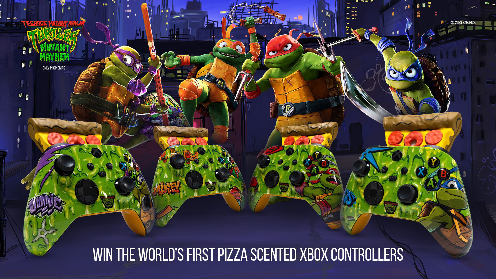 You will have a chance to win a pizza-scented Xbox Wireless Controller