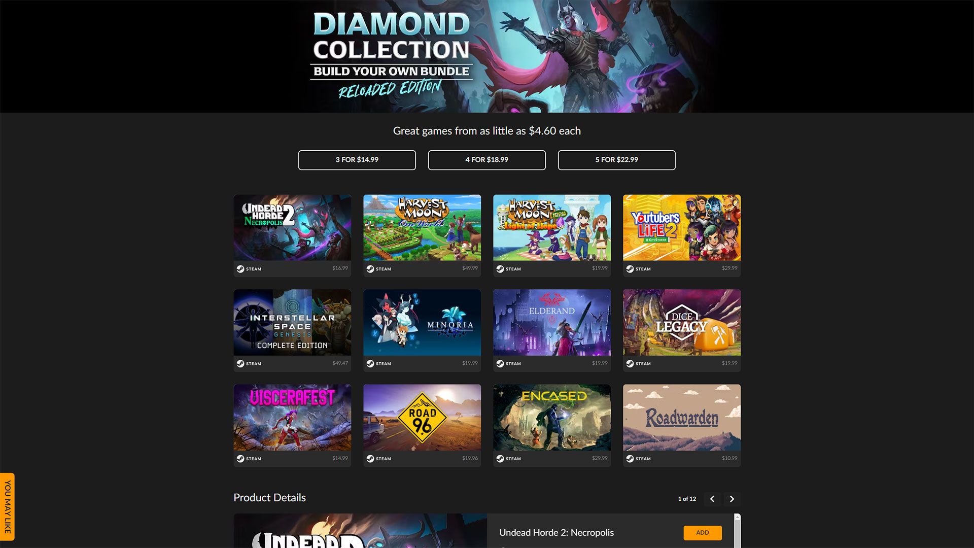 Fanatical's Build Your Own Bundle Diamond Collection Reloaded Edition gets you five games for $22.99
