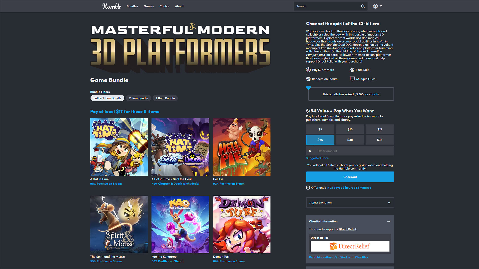 Humblebundle Must-Play Metroidvanias bundle with 5 verified and 2