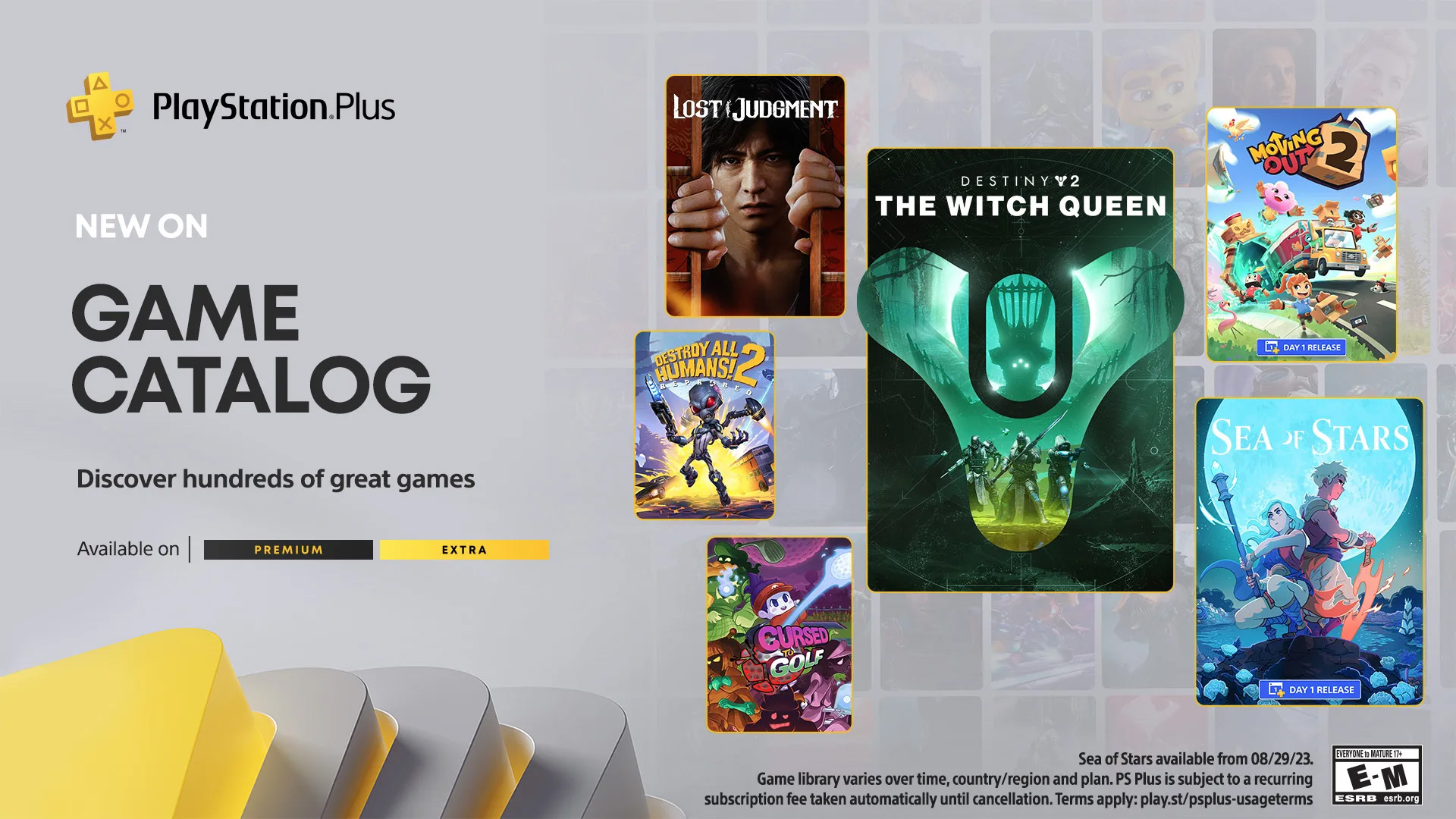 Sea of Stars, Moving Out 2, and Destiny 2: The Witch Queen are just some of the titles heading to PlayStation Plus in August