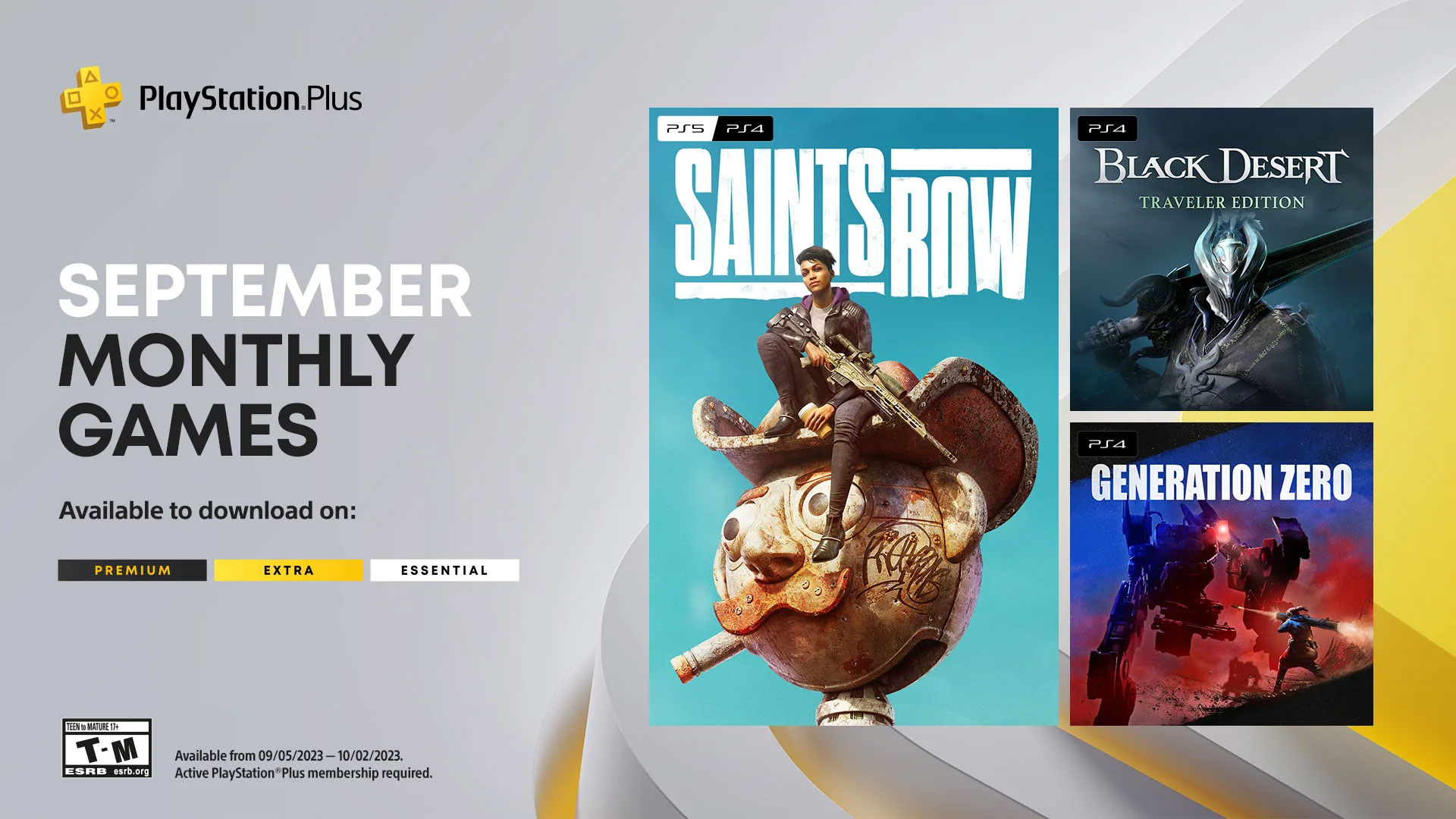 Sony has announced the PlayStation Plus Monthly Games for September 2023