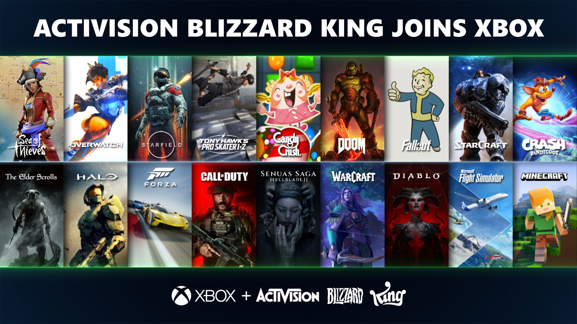 Activision Blizzard King is now officially part of Team Xbox
