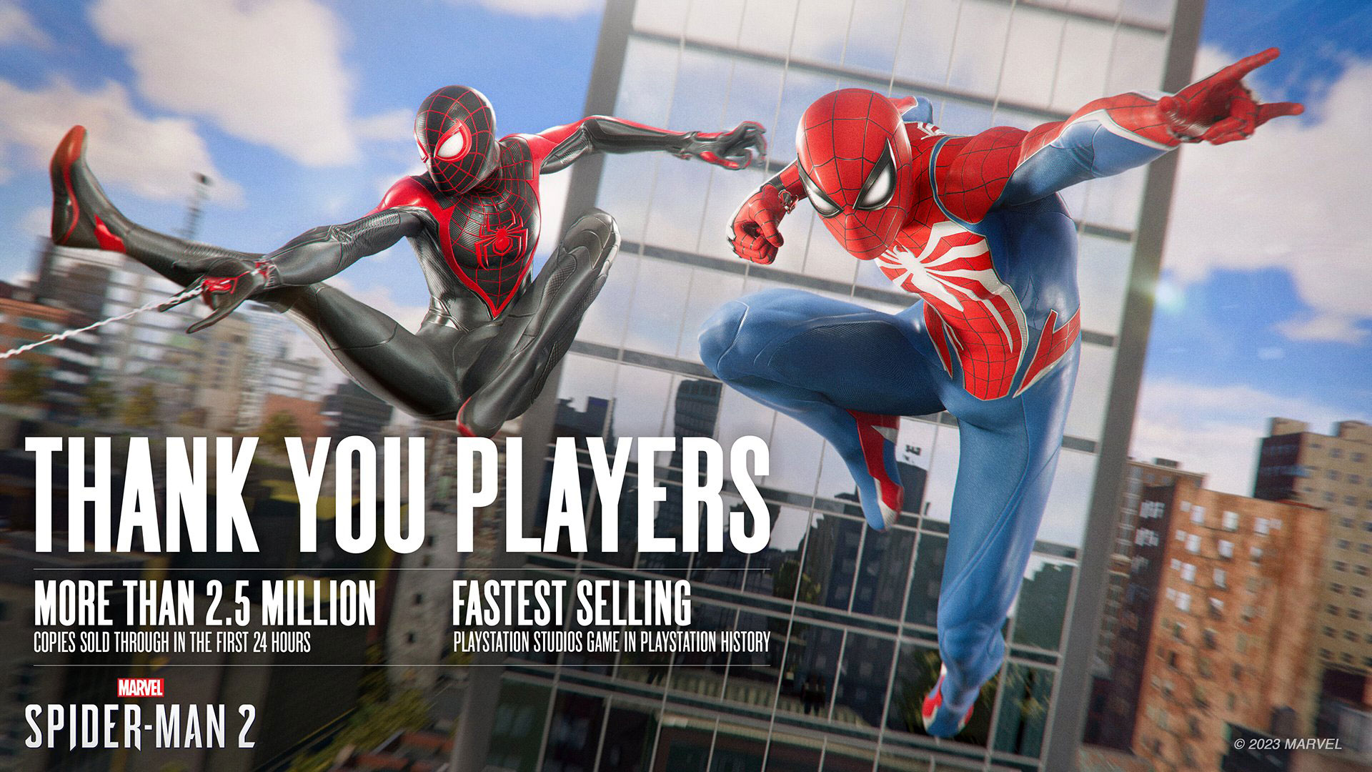 Marvel's Spider-Man 2 is the fastest-selling PlayStation Studios game in PlayStation history