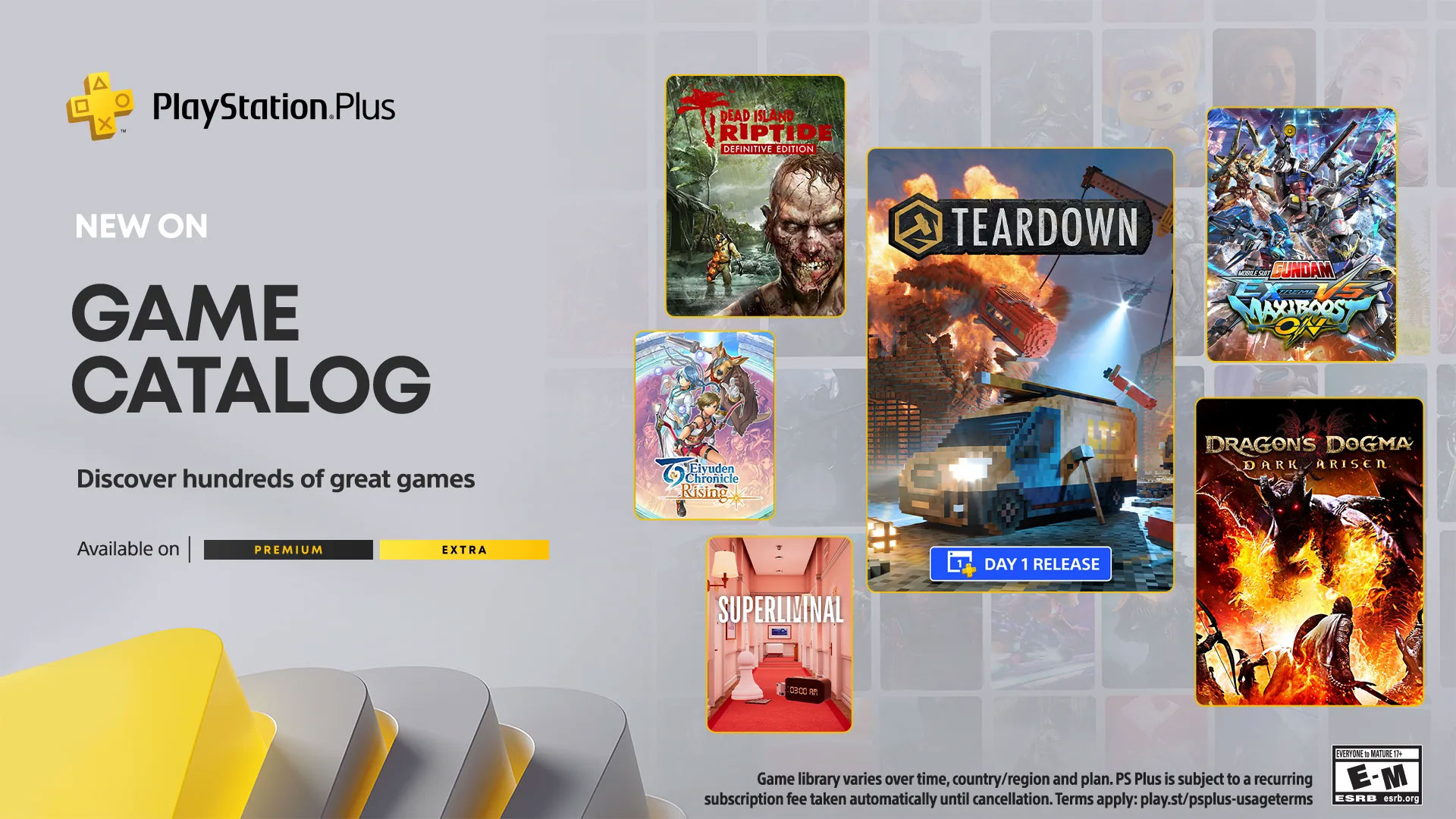 The November PlayStation Plus Game Catalog lineup includes Dragon's Dogma: Dark Arisen, Dead Island: Riptide Definitive Edition, and more