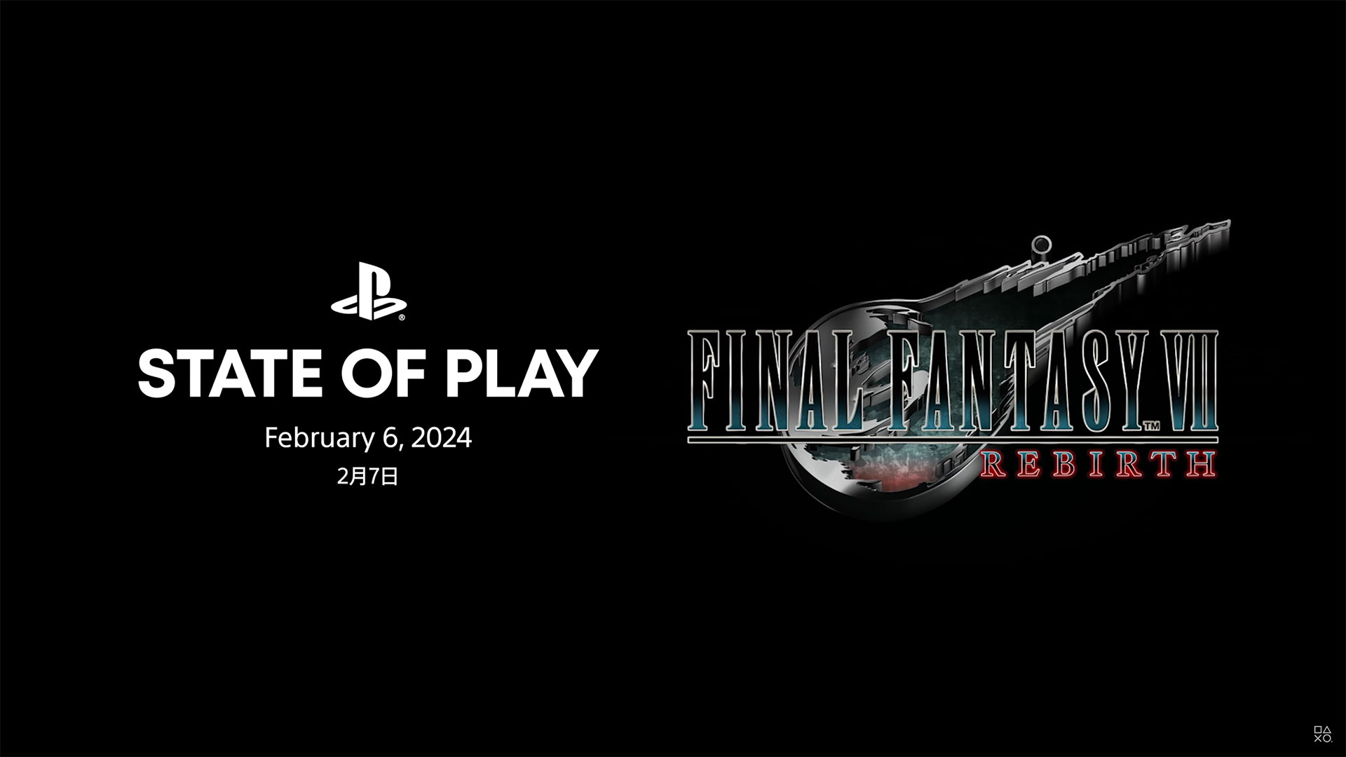 The Final Fantasy VII Rebirth State of Play will happen on February 6