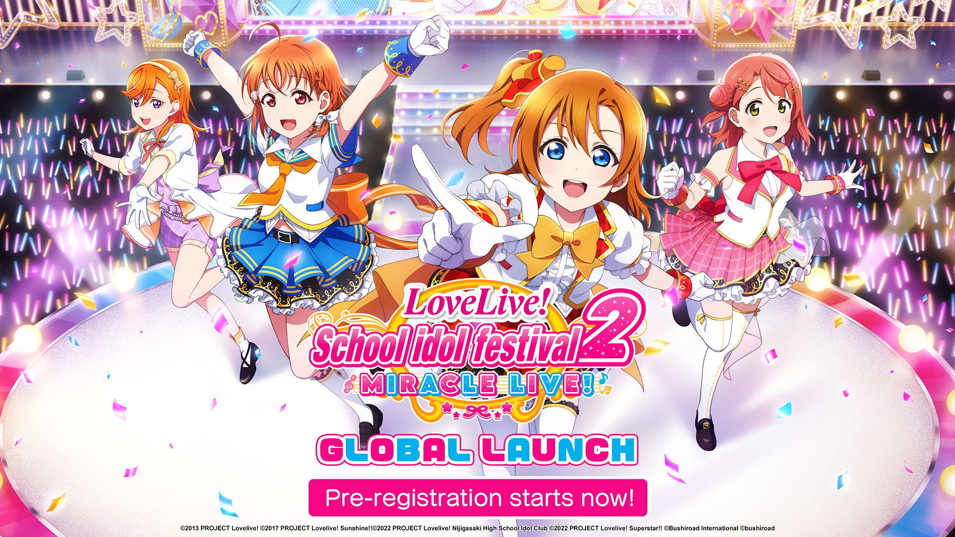 The global version of Love Live! School Idol Festival 2 Miracle Live! launches in February but will end its service in May