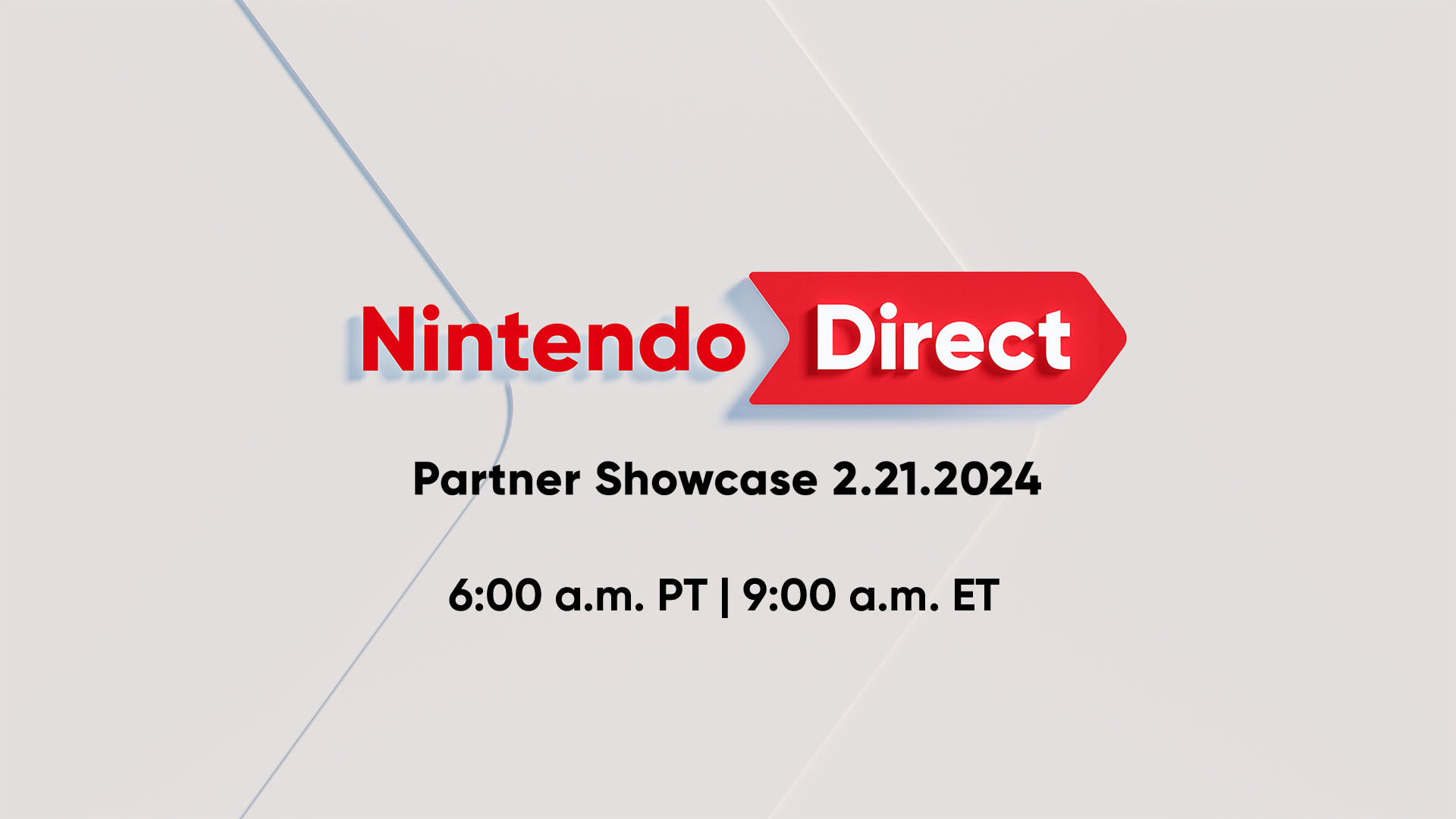 A Nintendo Direct Partner Showcase has been confirmed for February 21