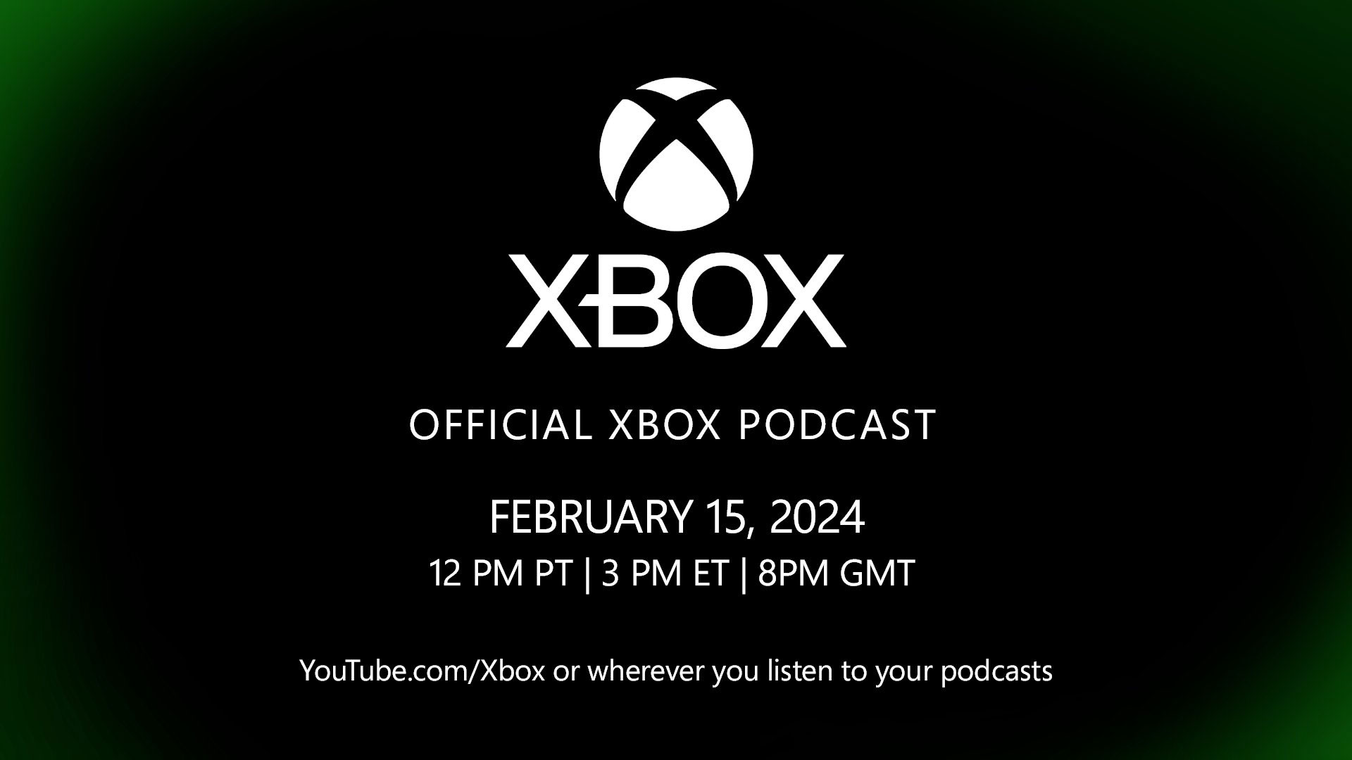 An official Xbox podcast is happening on February 15 to share updates on the Xbox business