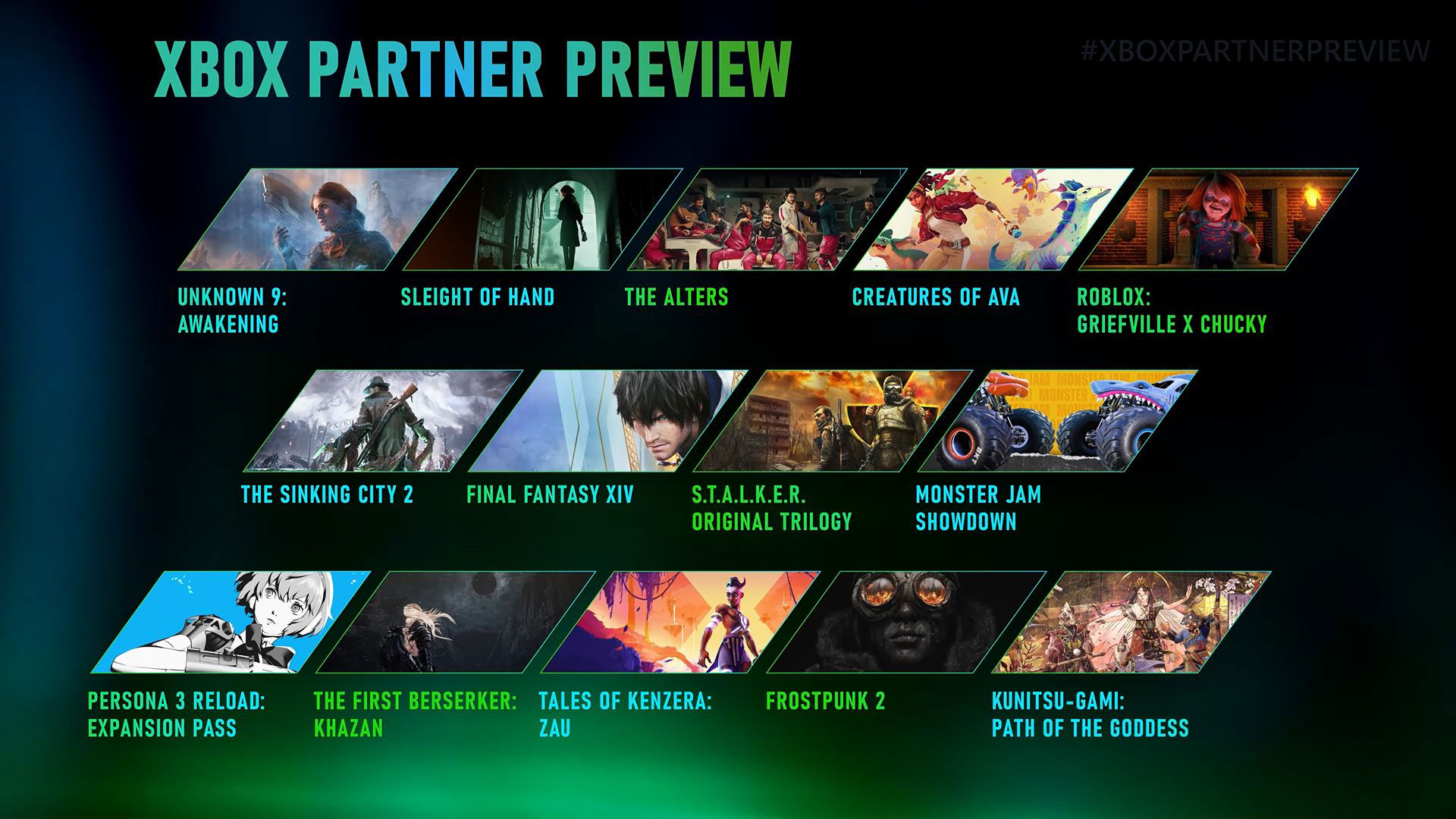 The Xbox Partner Preview featured 14 games coming to Xbox and Windows