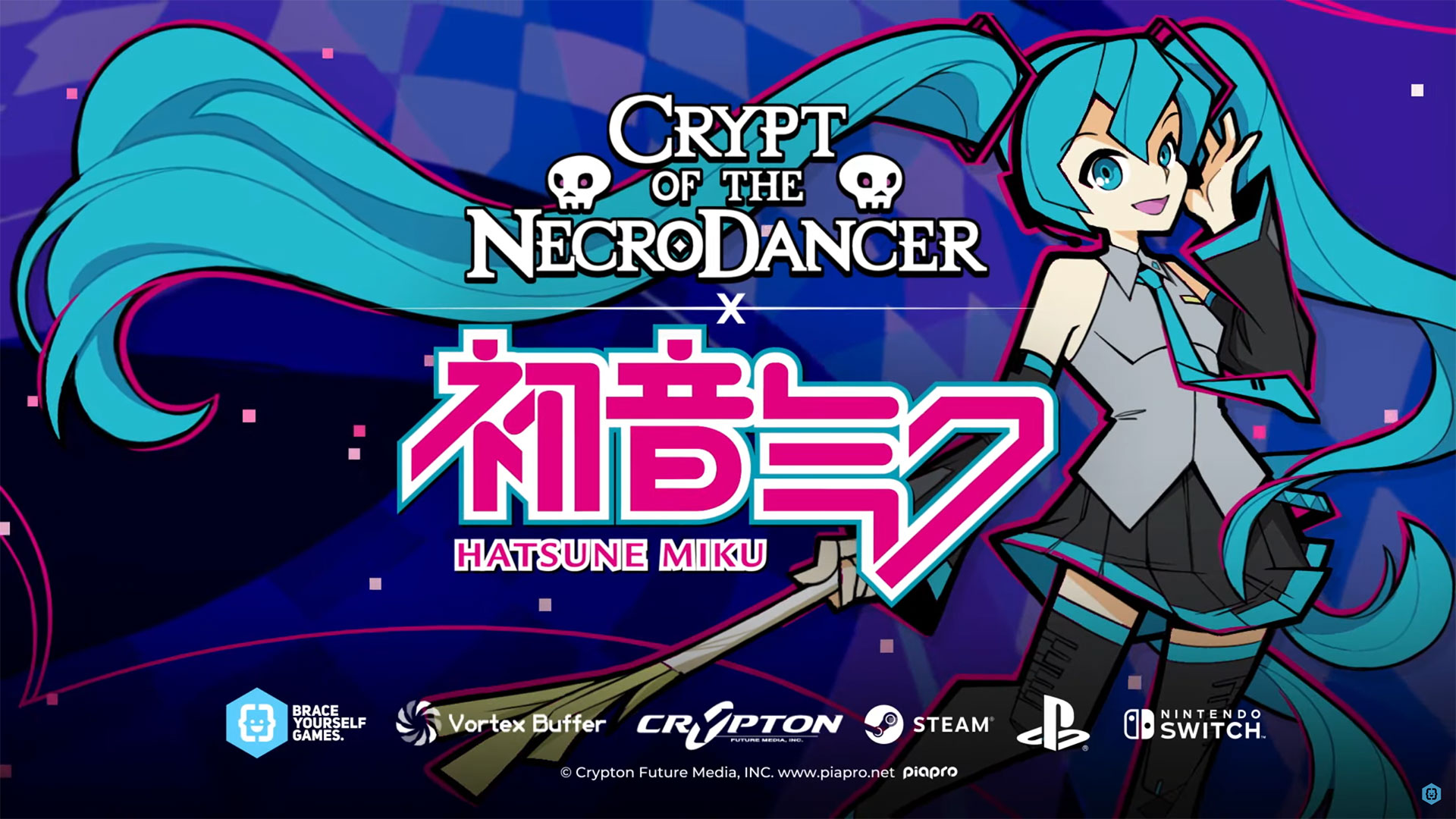 Hatsune Miku is joining Crypt of the NecroDancer as character DLC