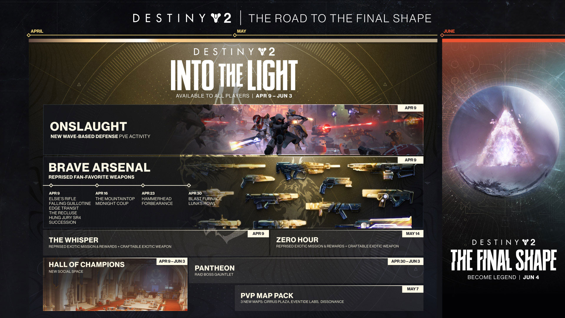 Destiny 2: The Final Shape launches June 4