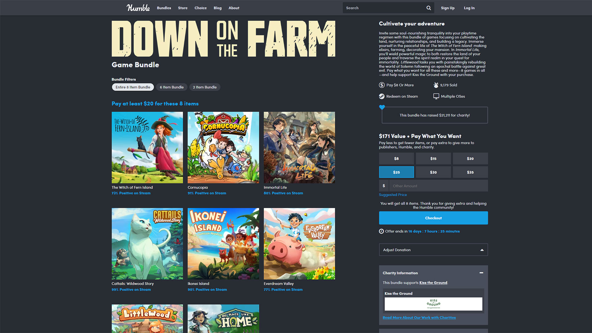 The Humble Down on the Farm game bundle is available for $20