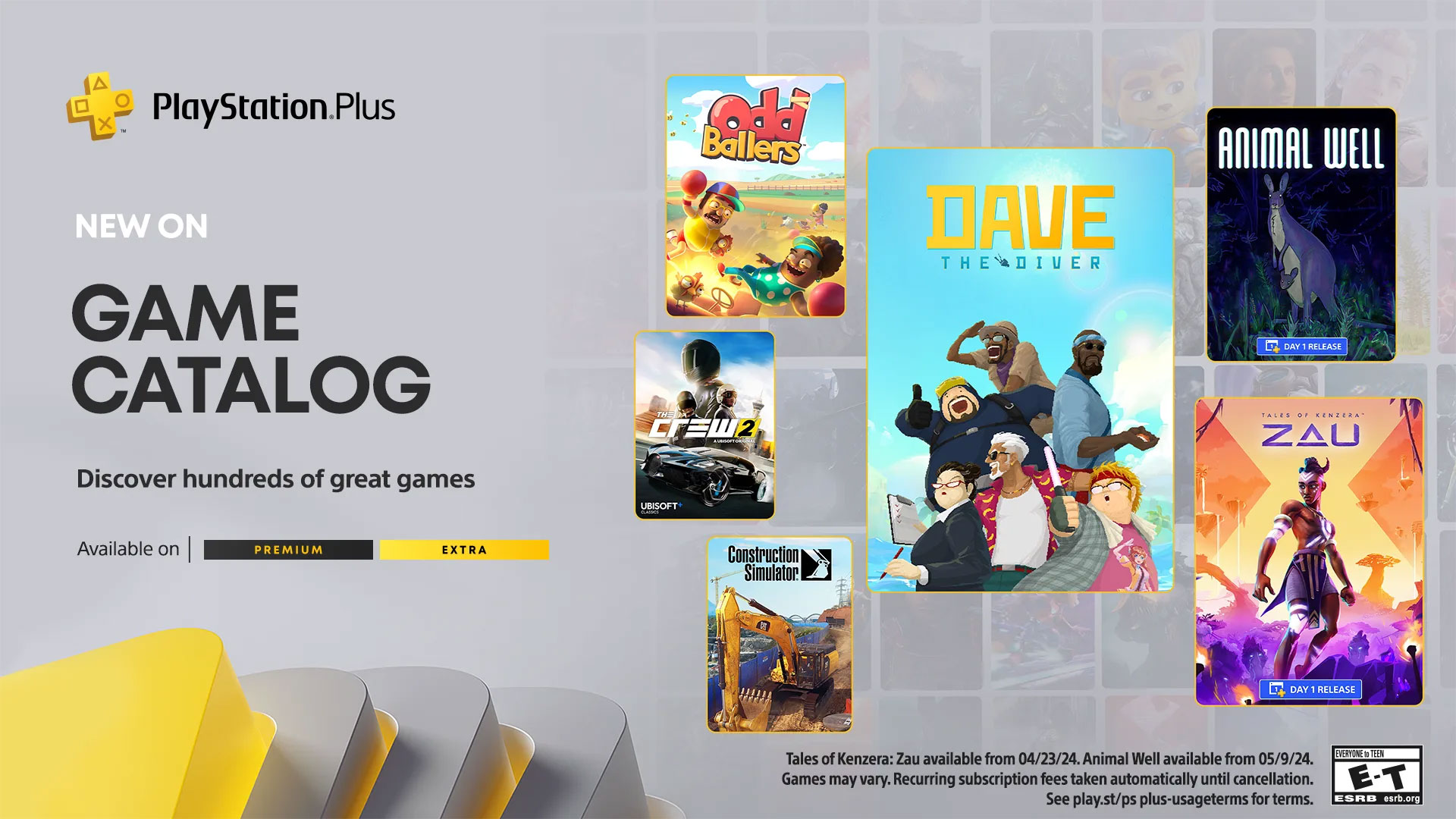 PlayStation Plus Game Catalog April 2024 Lineup