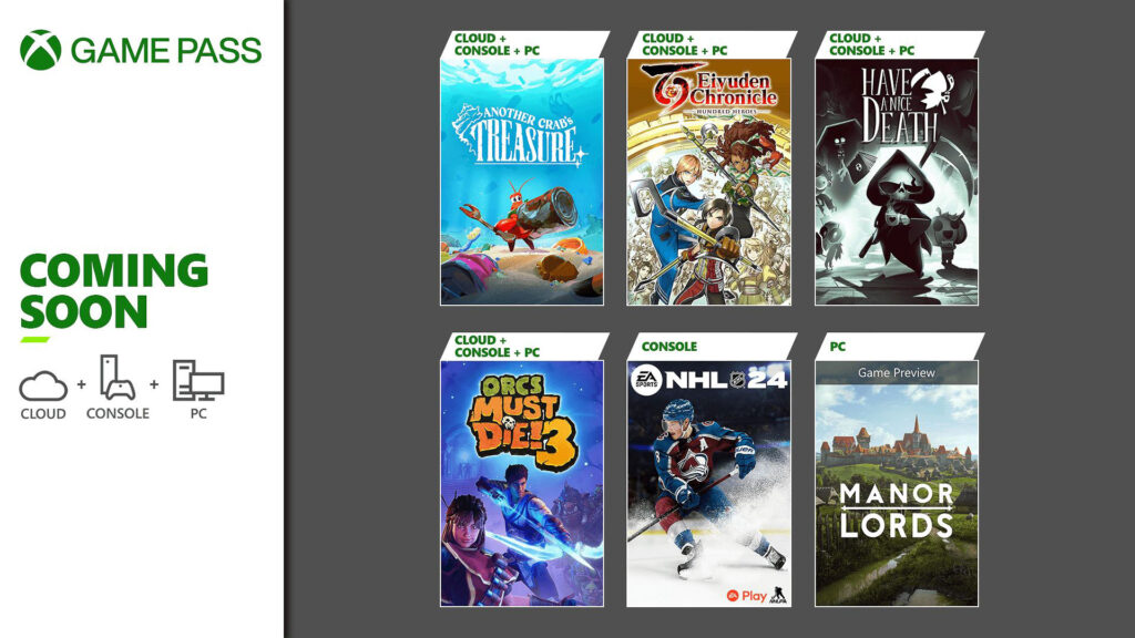 Xbox has revealed the second wave of games heading to Game Pass in April 2024