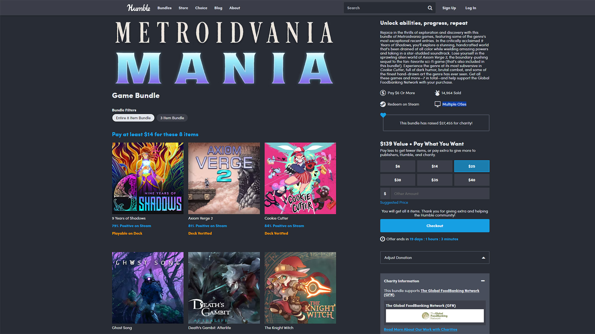 The Metroidvania Mania game bundle gets you eight items for $14