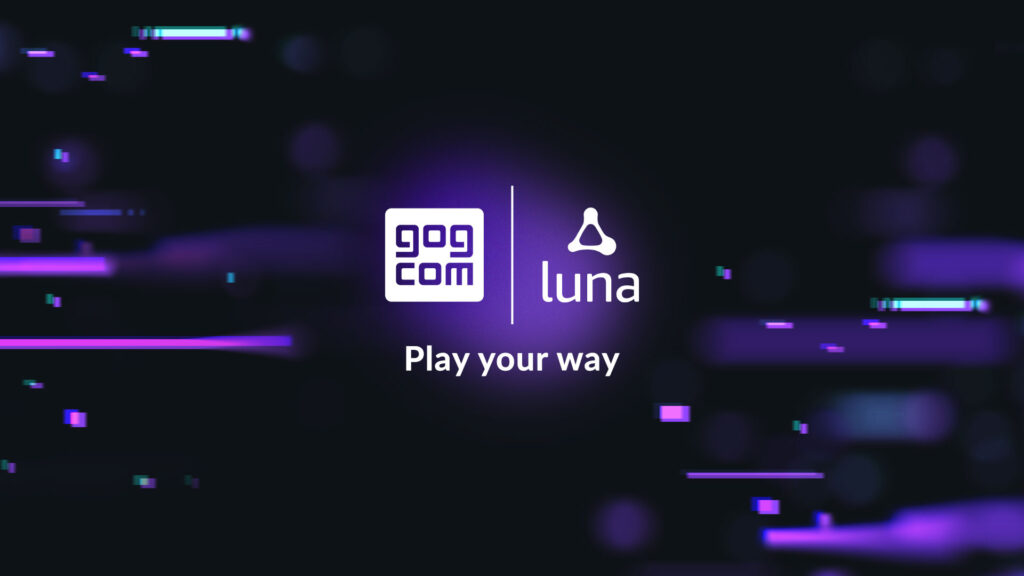 You can play your GOG games on Luna if they are part of Luna's library