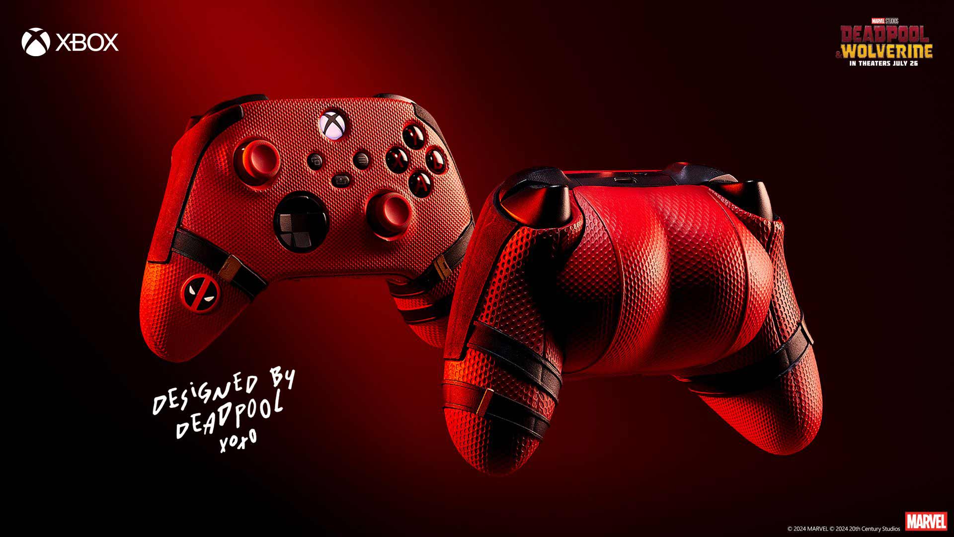 Enter for a chance to win this cheeky controller designed by Deadpool