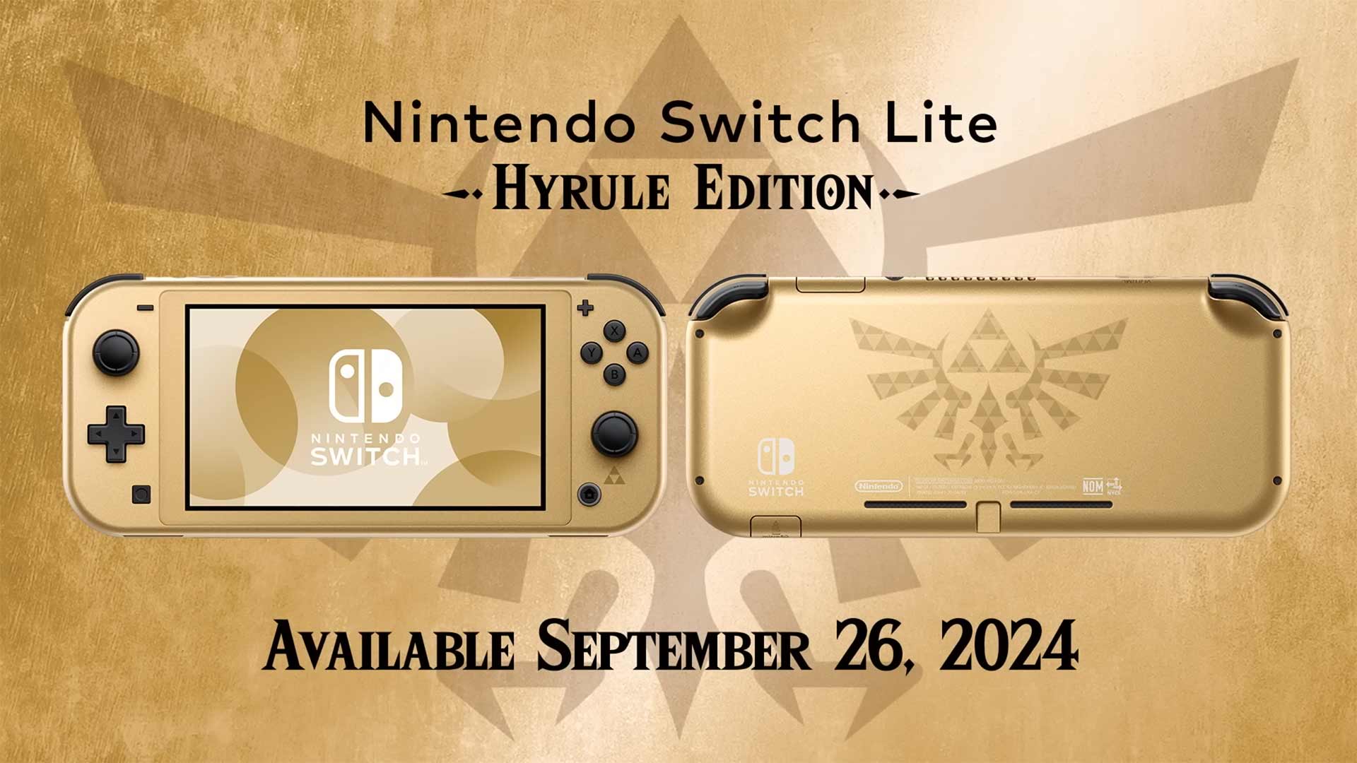 You can now preorder the Nintendo Switch Lite Hyrule Edition