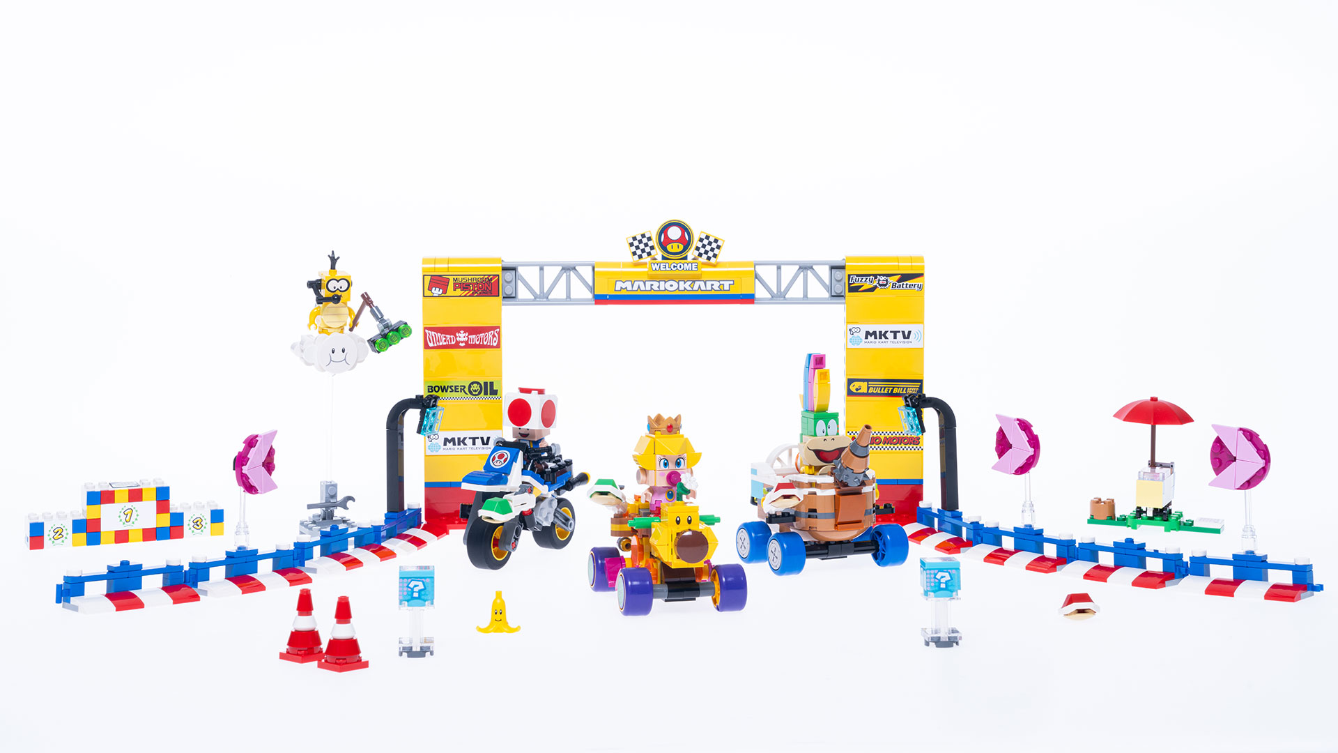 The Baby Peach & Grand Prix Set is a 823-piece set