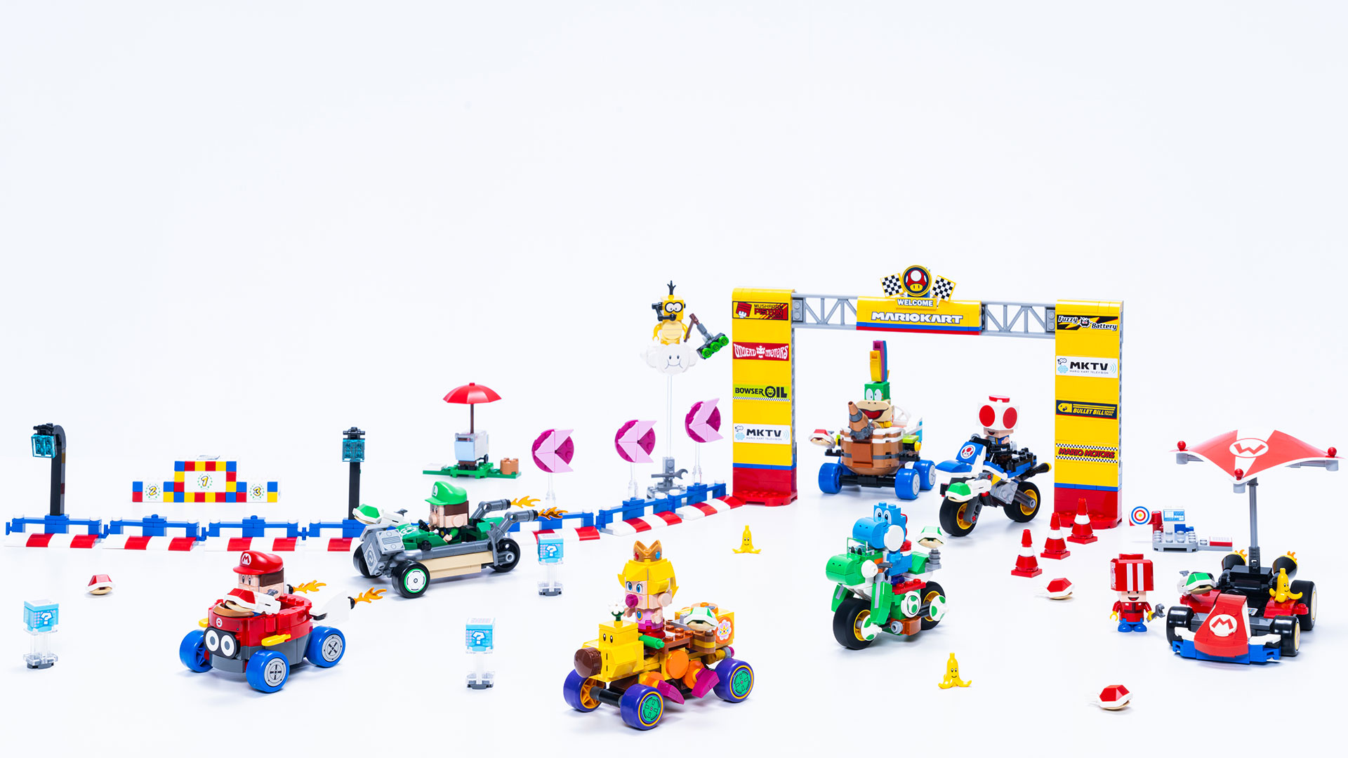 The LEGO Super Mario: Mario Kart sets launch January 1, 2025