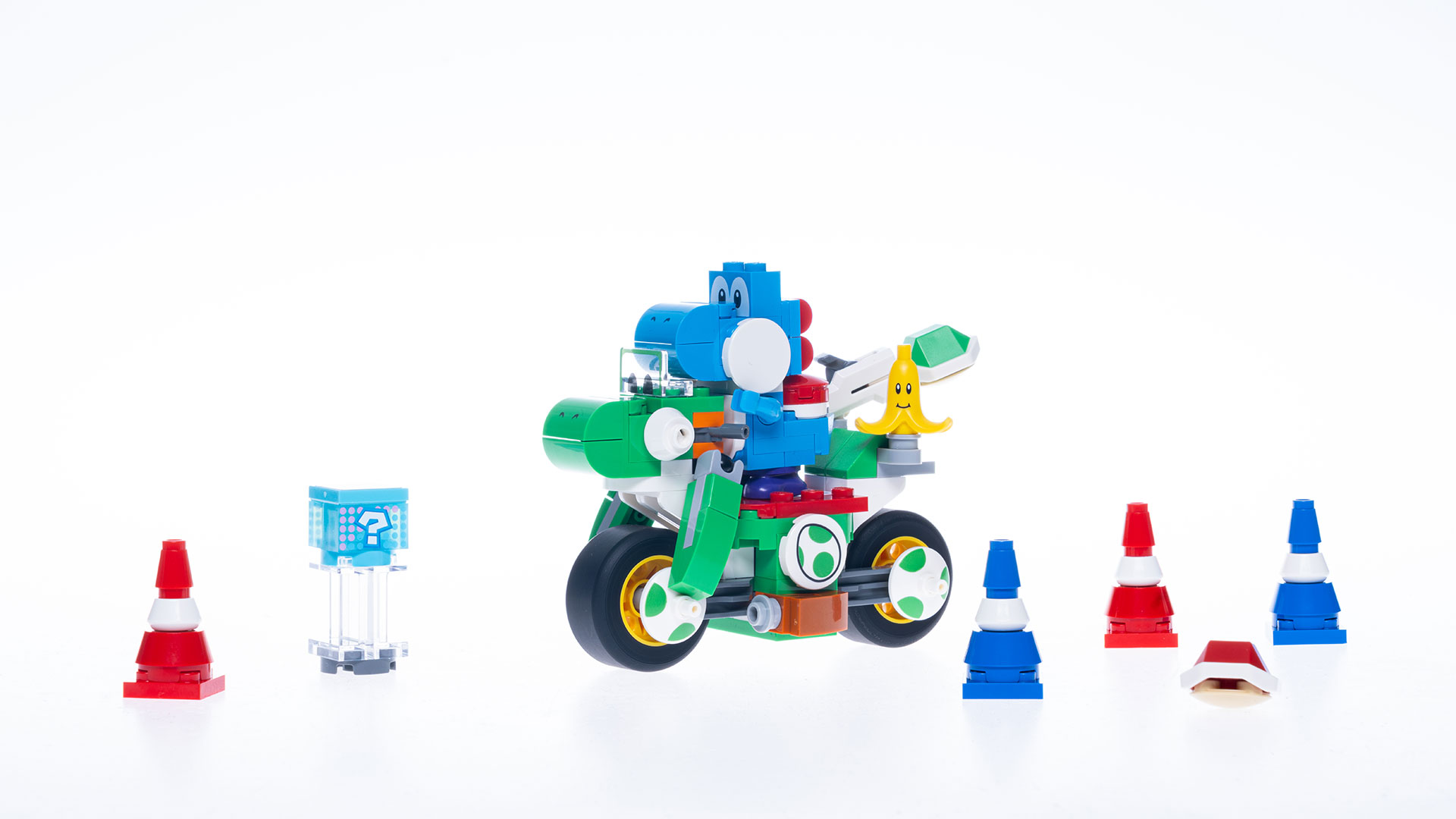 The Yoshi Bike is a 133-piece play set