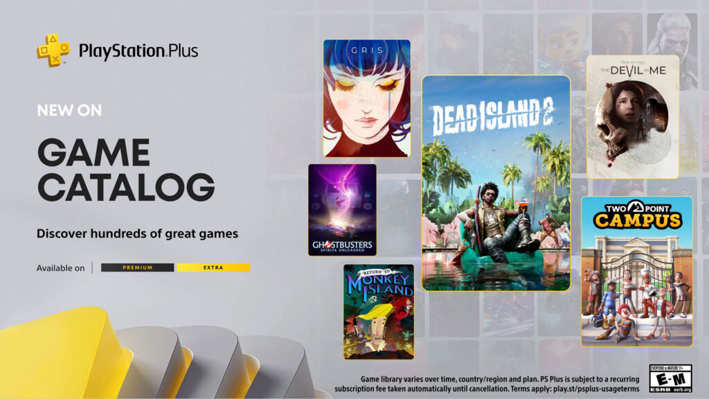 The PlayStation Plus Game Catalog additions for October 2024 include Dead Island 2, Two Point Campus, Gris, and more