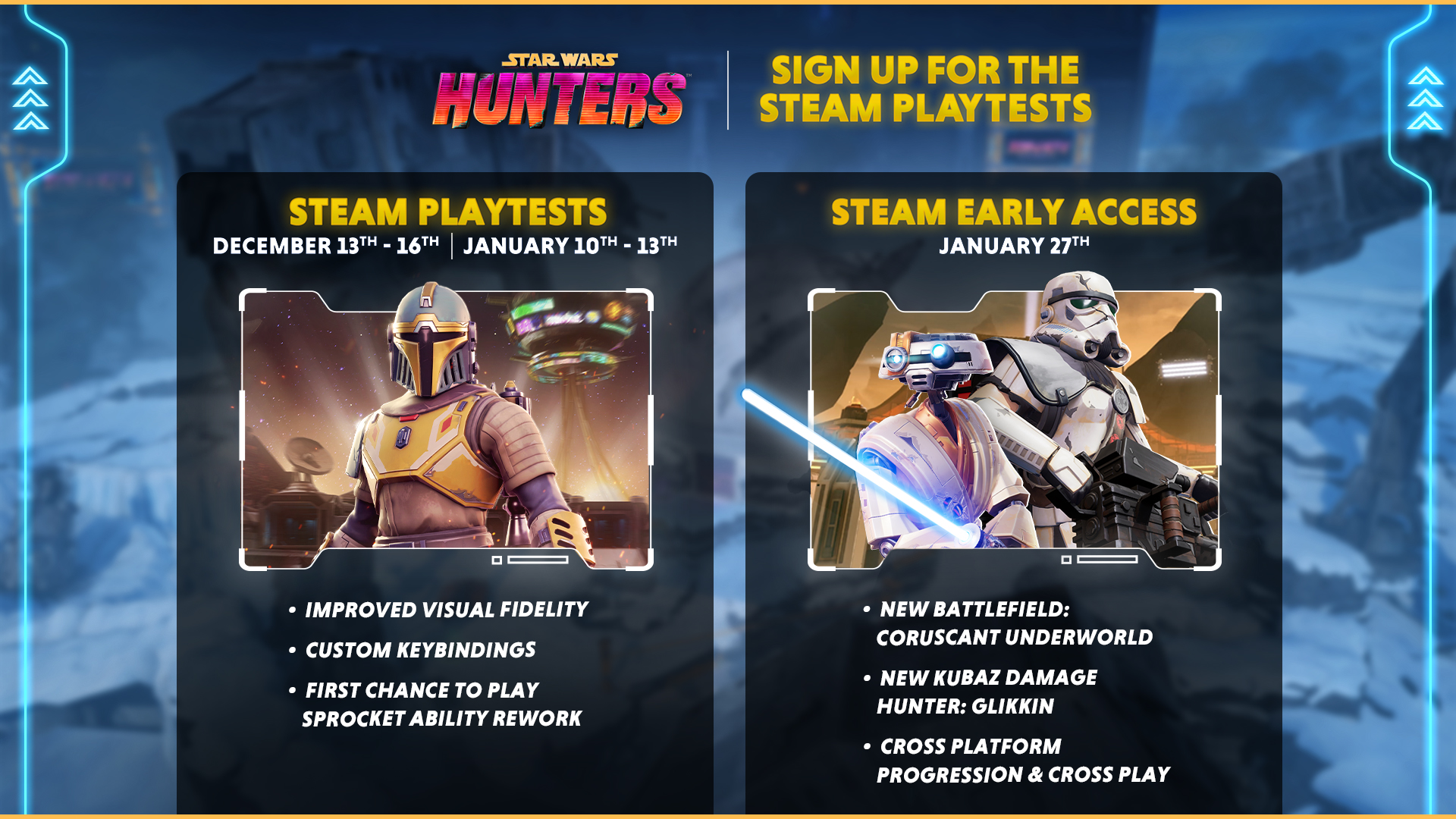 Star Wars: Hunters is heading to PC on January 28