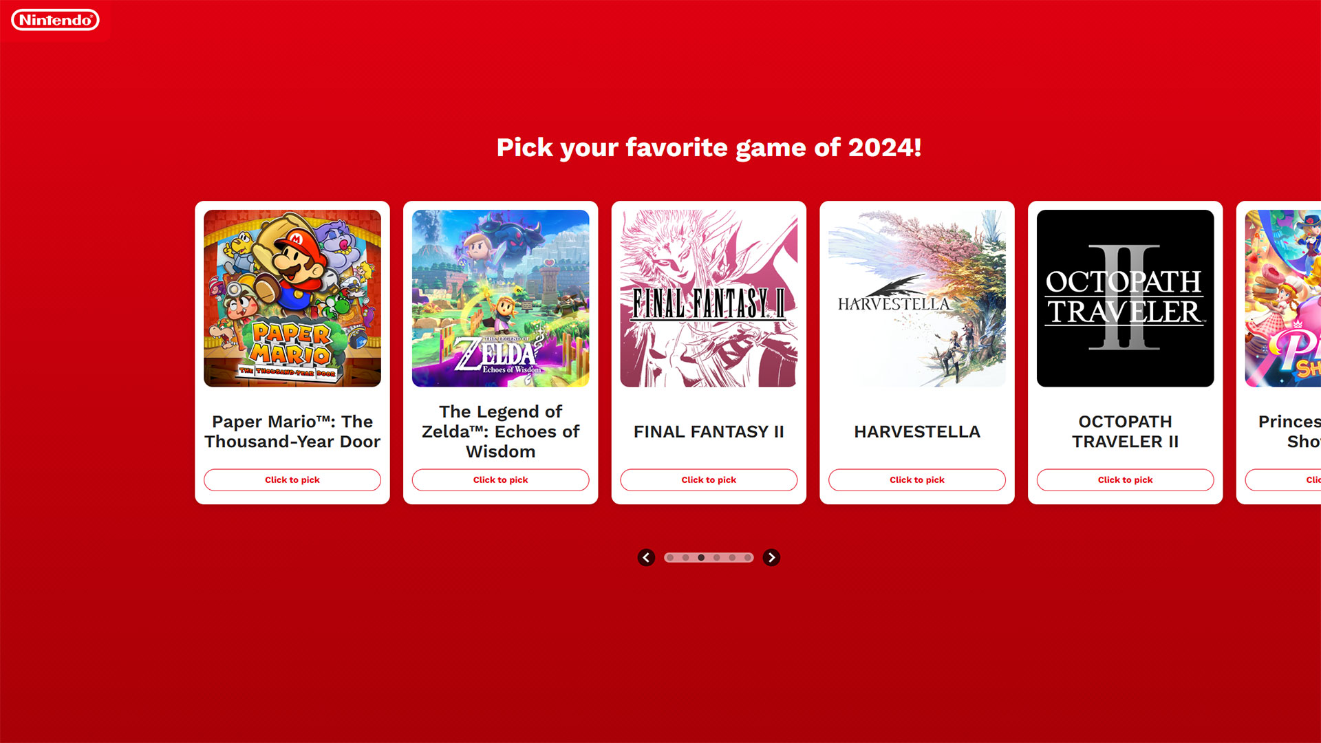 The Nintendo 2024 Year in Review has gone live