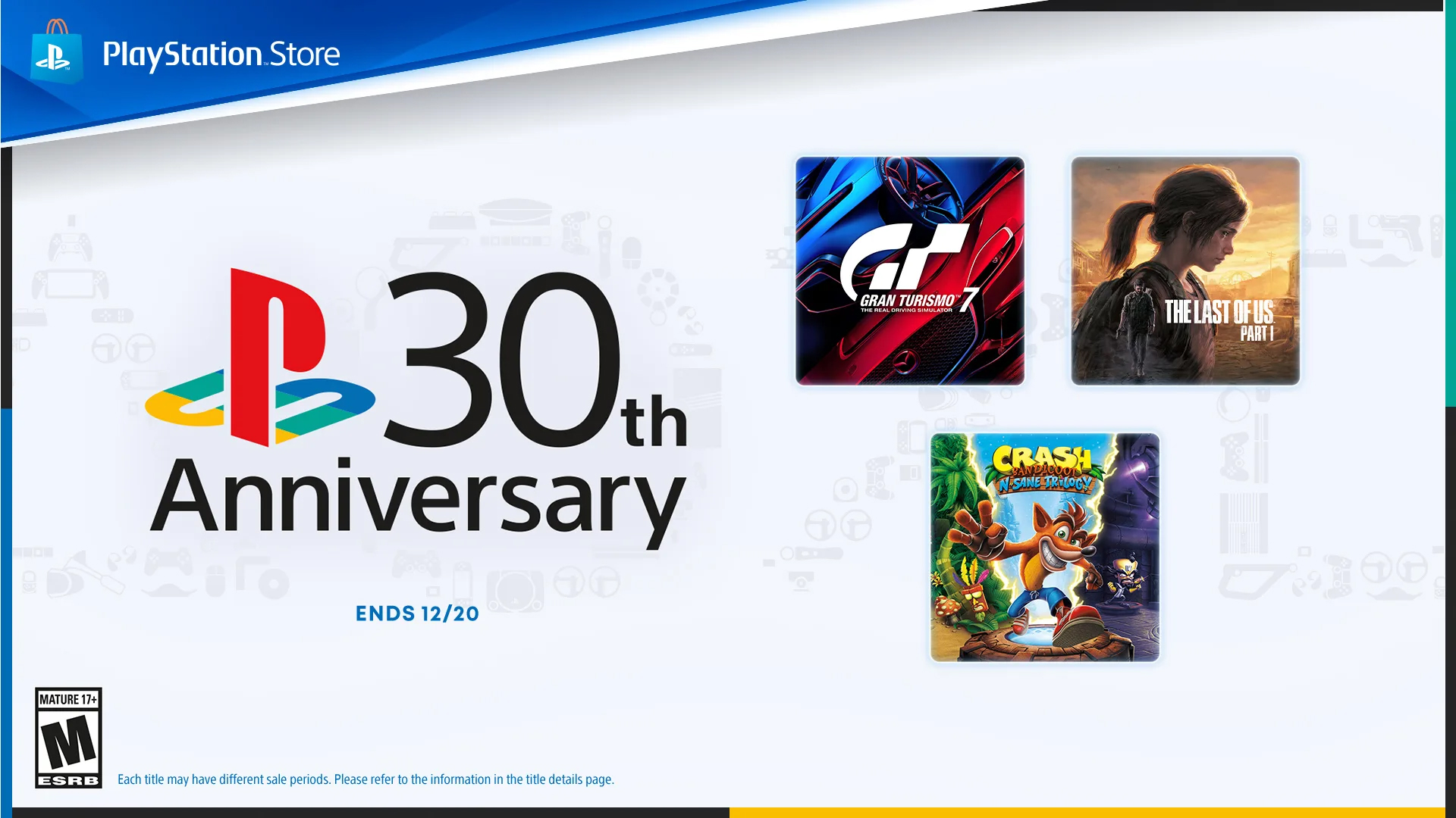 The PlayStation Store's 30th Anniversary Sale starts December 2