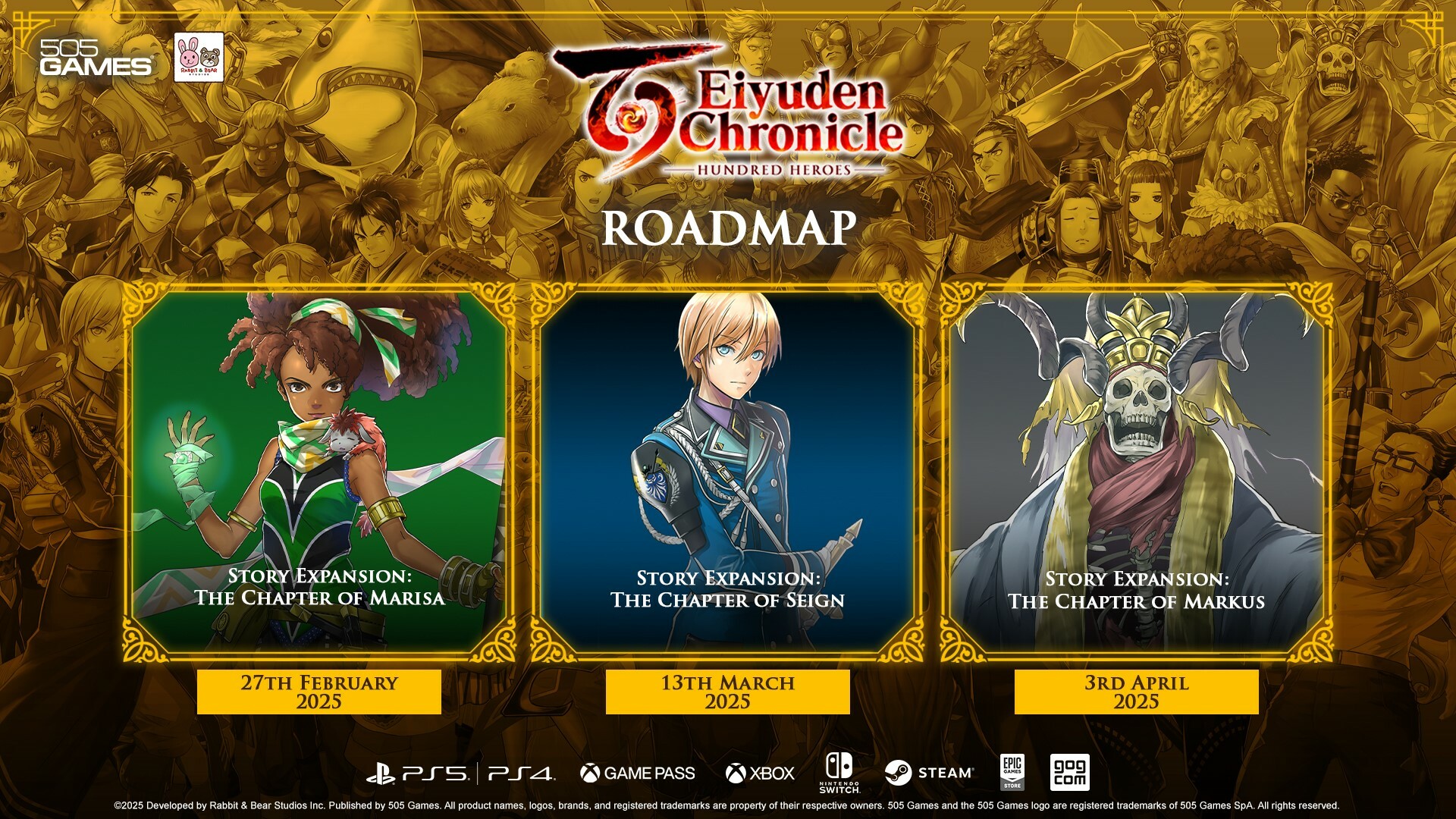 Eiyuden Chronicle has shared a roadmap with three story expansions on the calendar