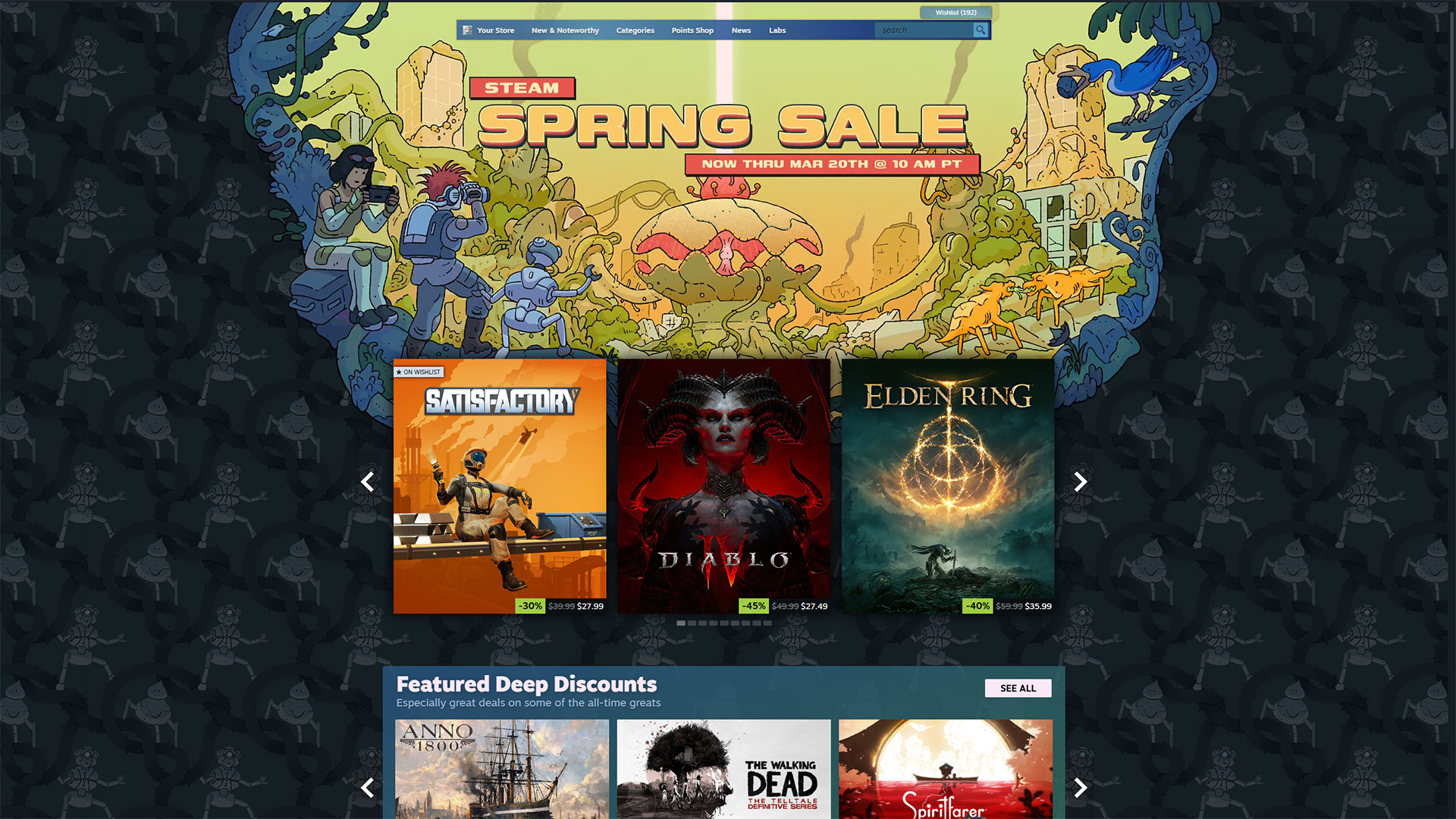 The 2025 Steam Spring Sale runs from now through March 20