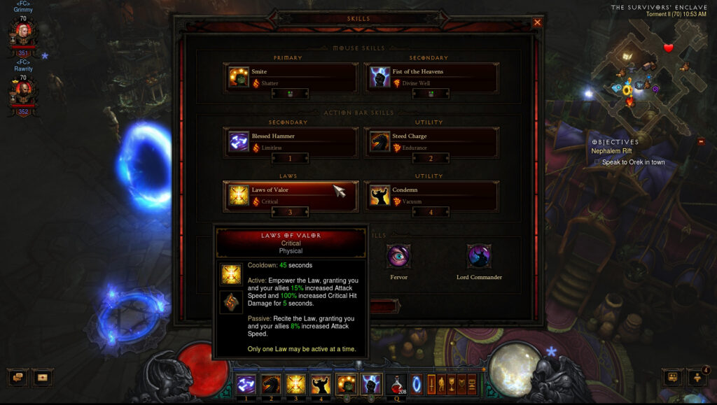 crusader torment build reaper of souls full cleared