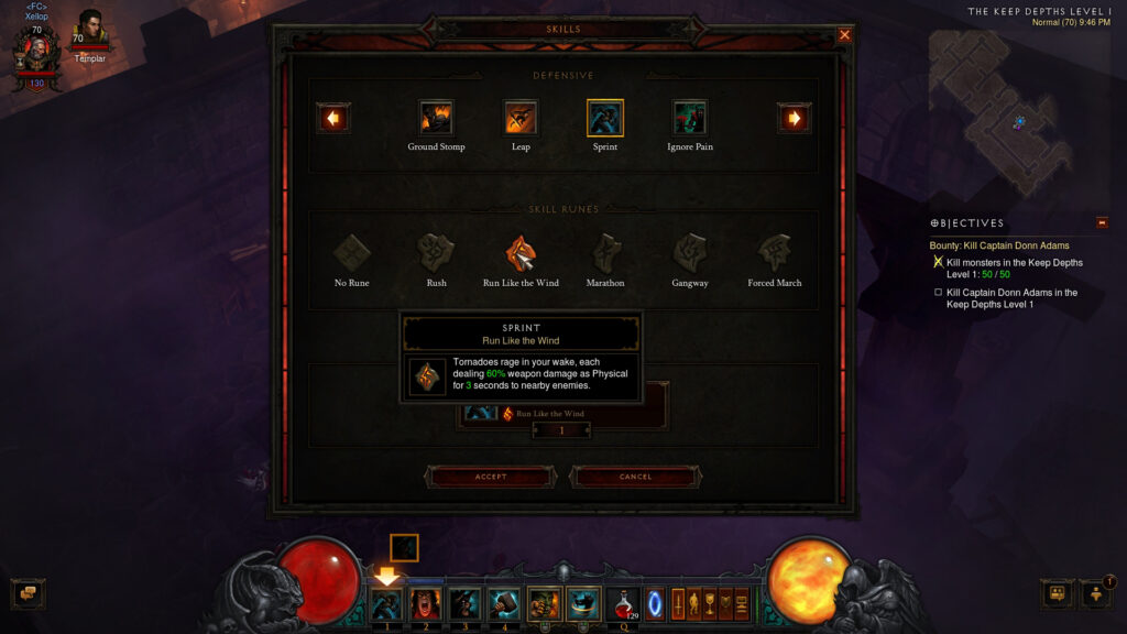 reaper of souls dh and barb builds full cleared
