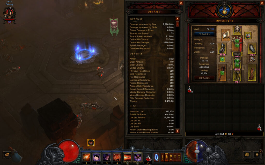 reaper of souls dh and barb builds full cleared