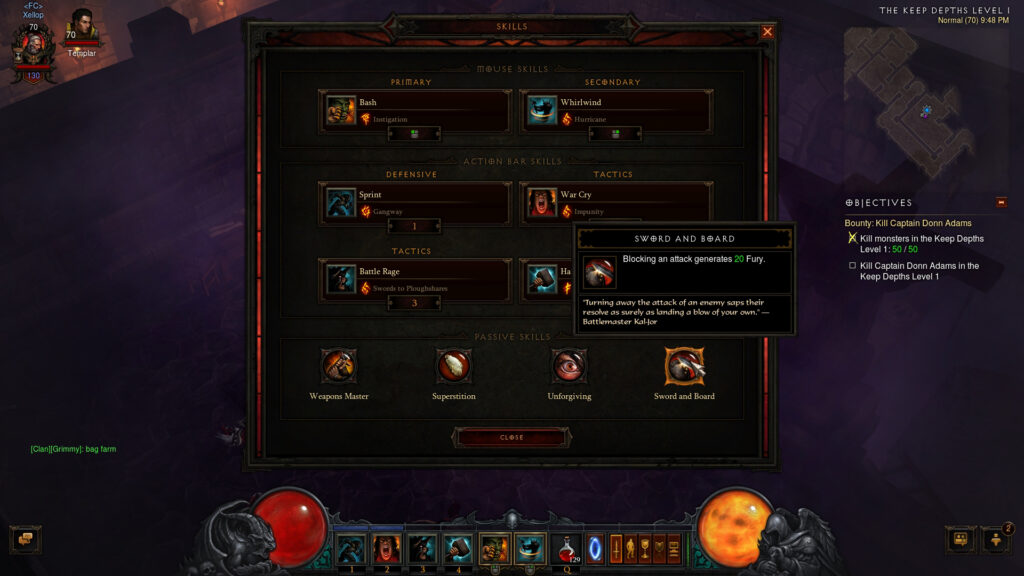 reaper of souls dh and barb builds full cleared