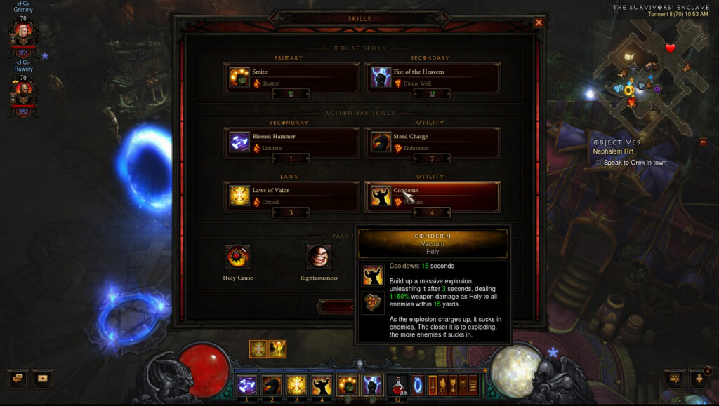 crusader torment build reaper of souls full cleared