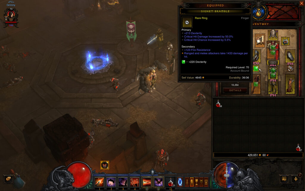 reaper of souls dh and barb builds full cleared