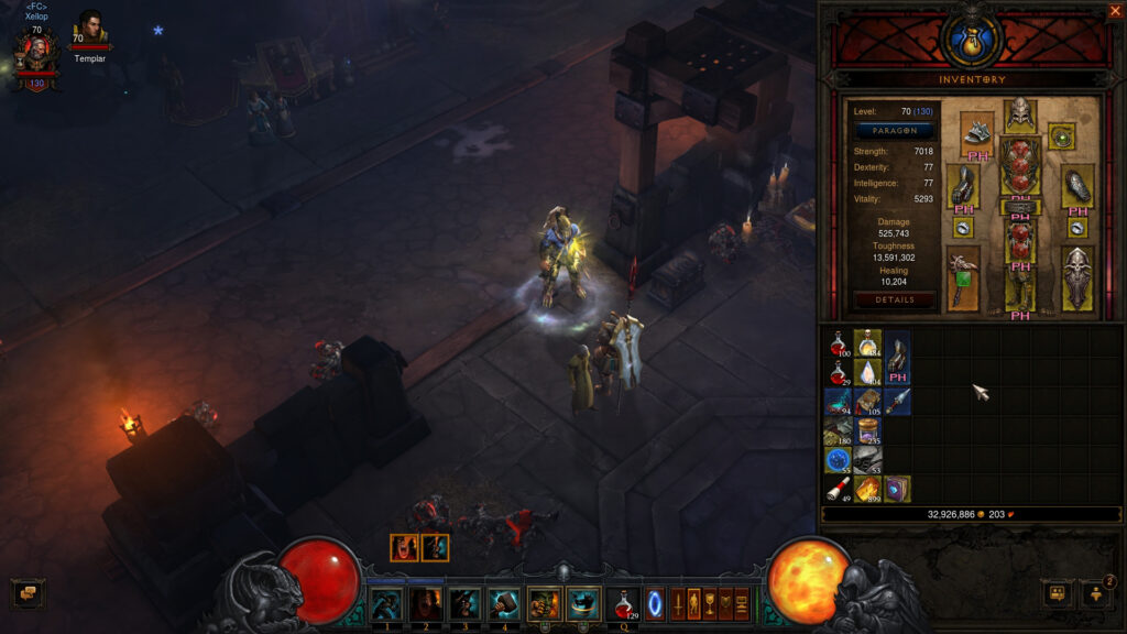 reaper of souls dh and barb builds full cleared