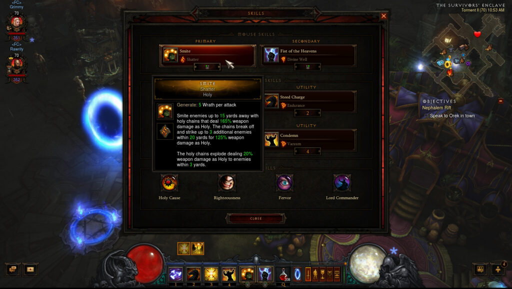 crusader torment build reaper of souls full cleared