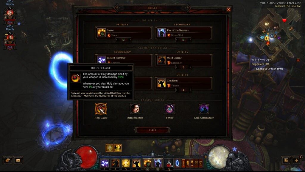 crusader torment build reaper of souls full cleared