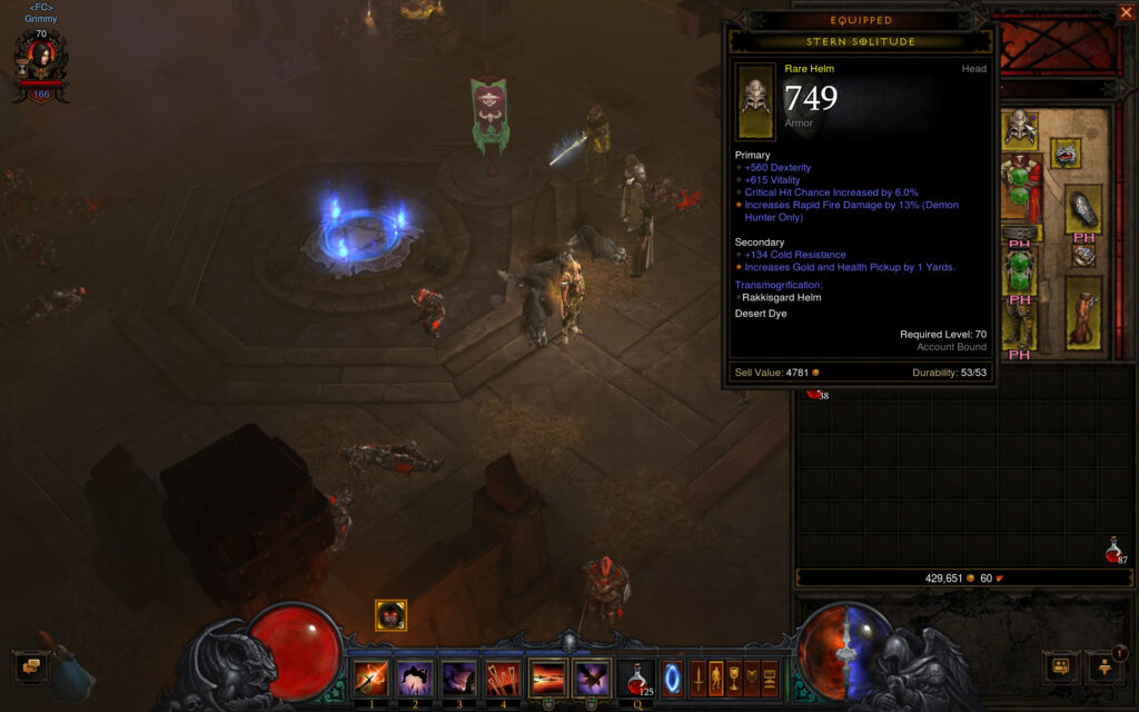 reaper of souls dh and barb builds full cleared